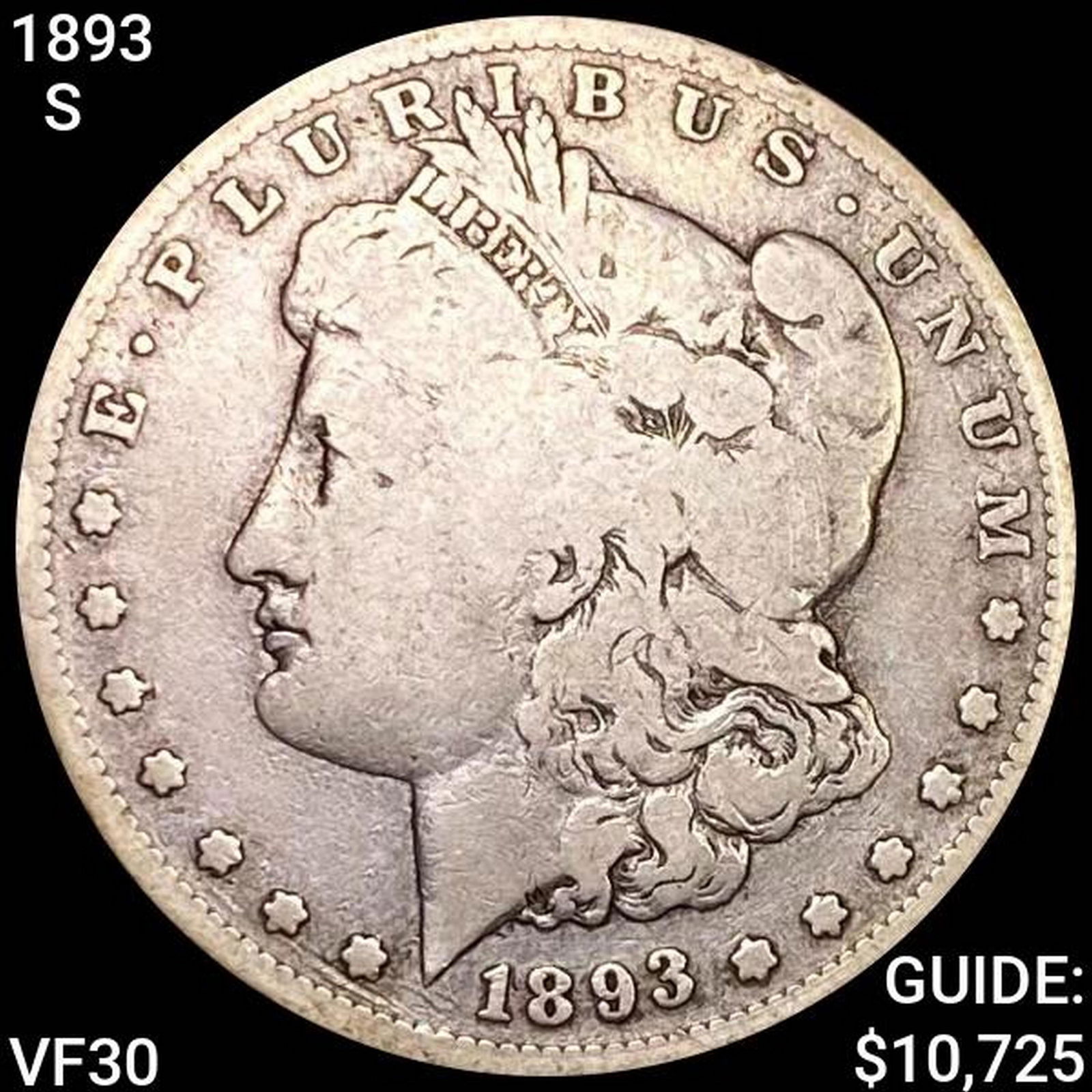 1893-S Morgan Silver Dollar LIGHTLY CIRCULATED (1 of 2)