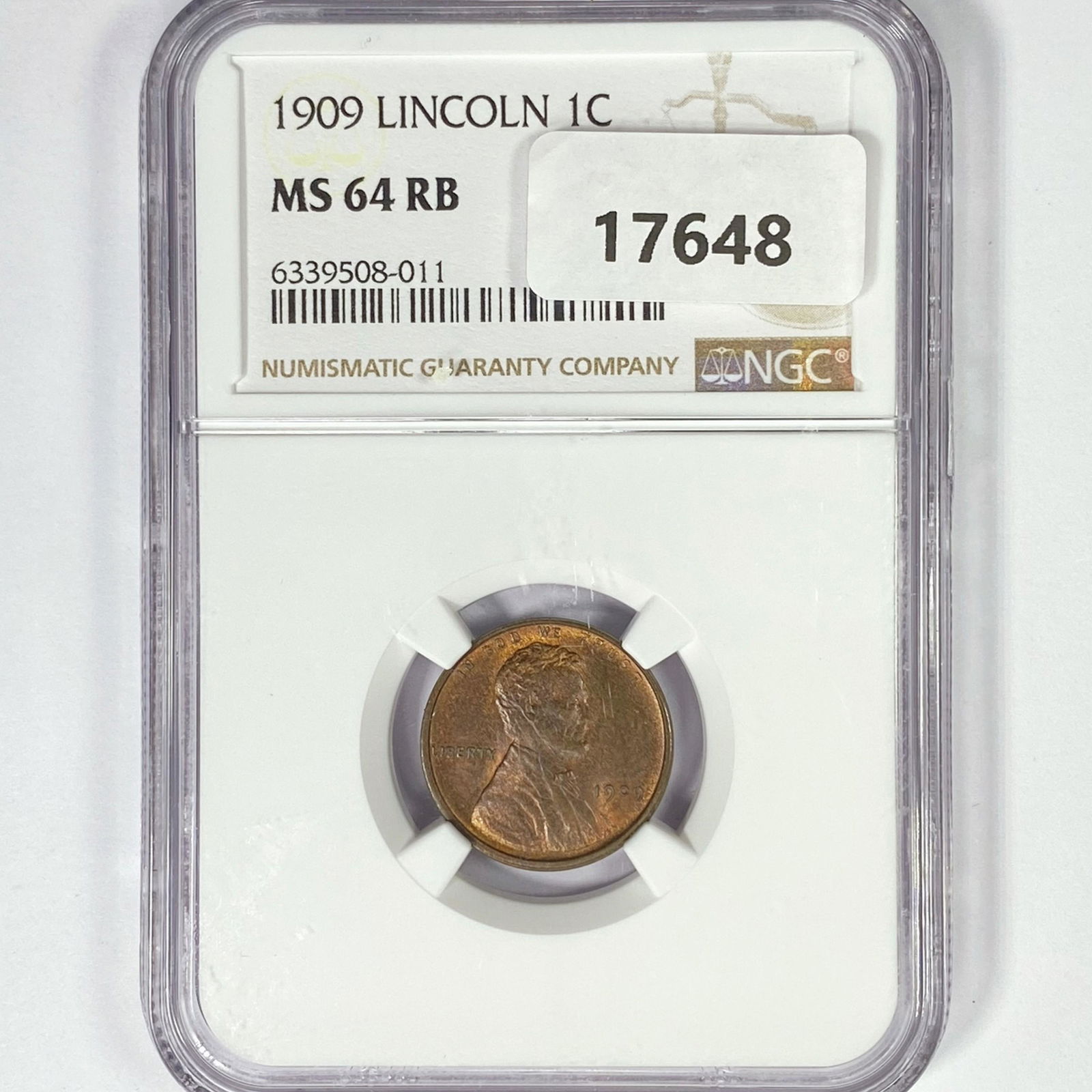 1909 Wheat Cent NGC MS64 RB (1 of 2)
