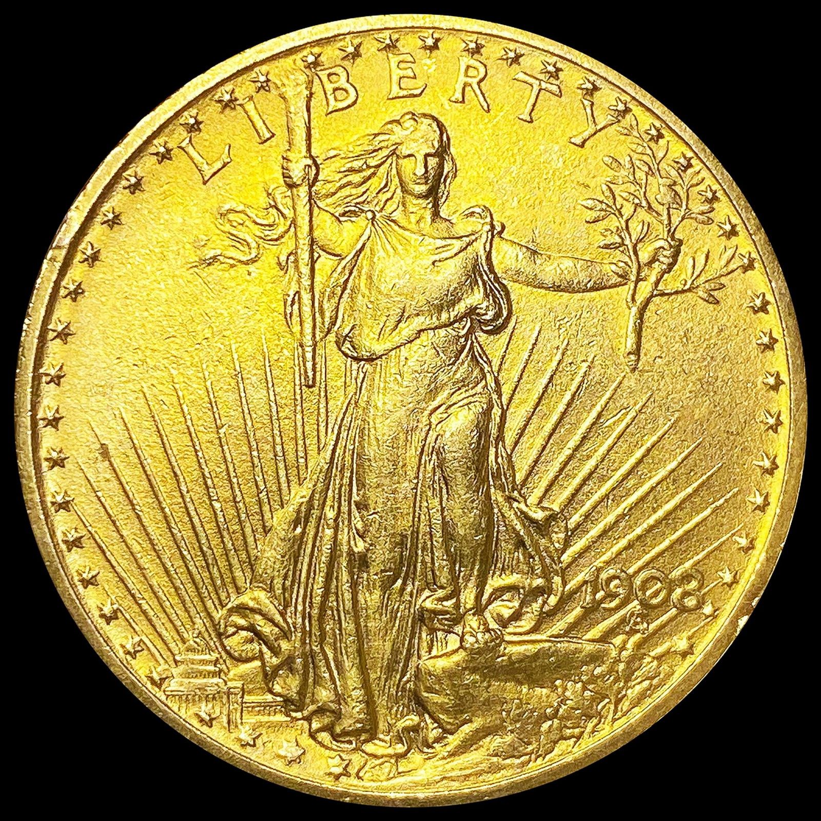 1908 $20 Gold Double Eagle UNCIRCULATED (1 of 2)