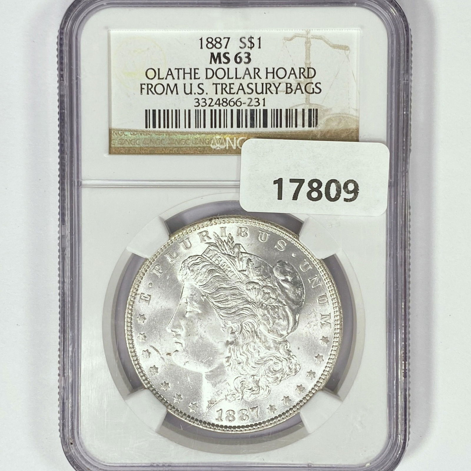 1887 Morgan Silver Dollar NGC MS63 (1 of 2)