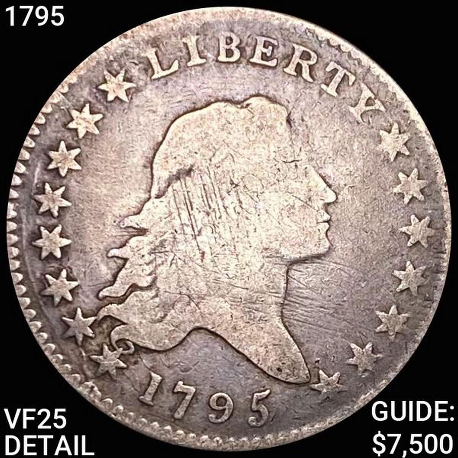 1795 Flowing Hair Half Dollar LIGHTLY CIRC DETAIL (1 of 2)