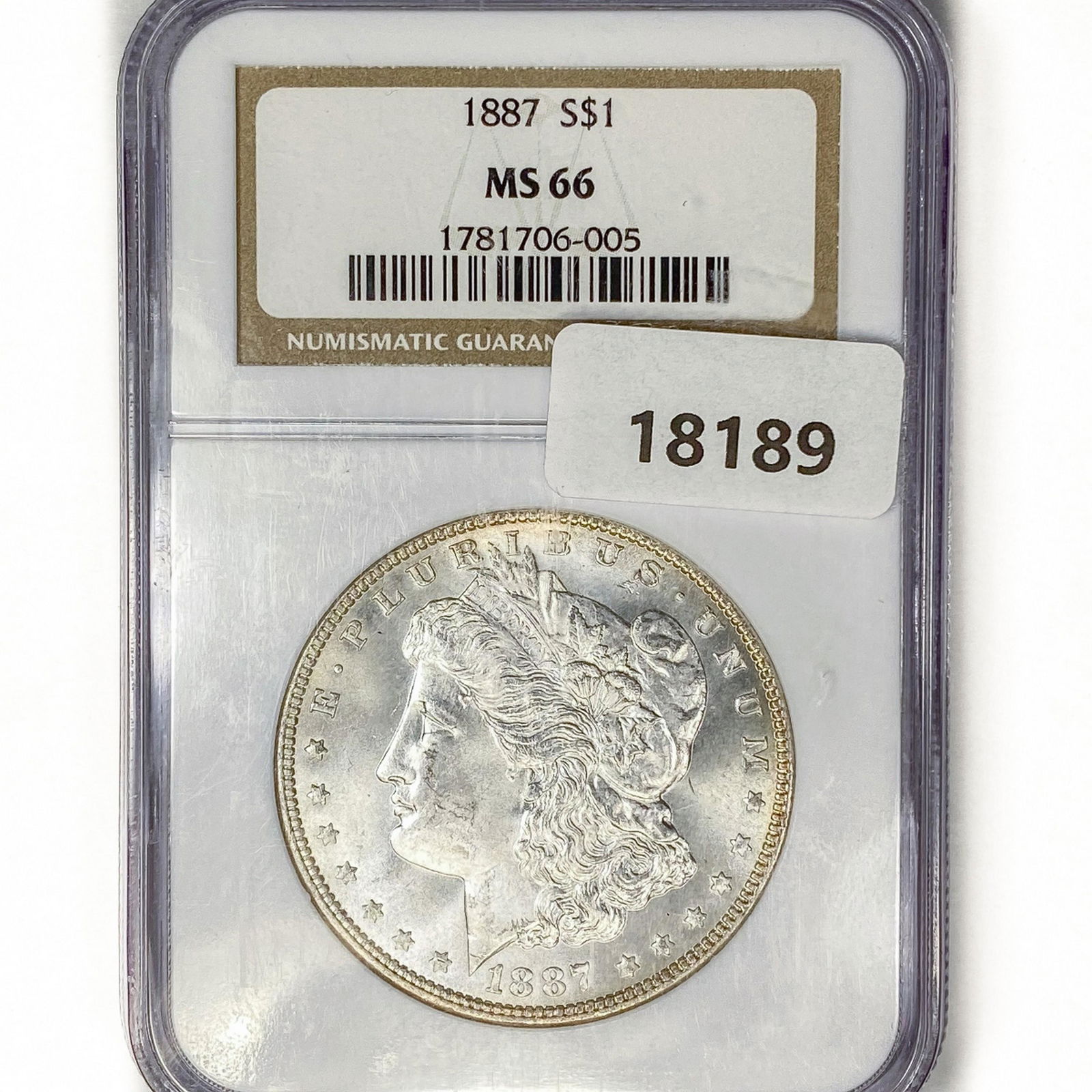 1887 Morgan Silver Dollar NGC MS66 (1 of 2)