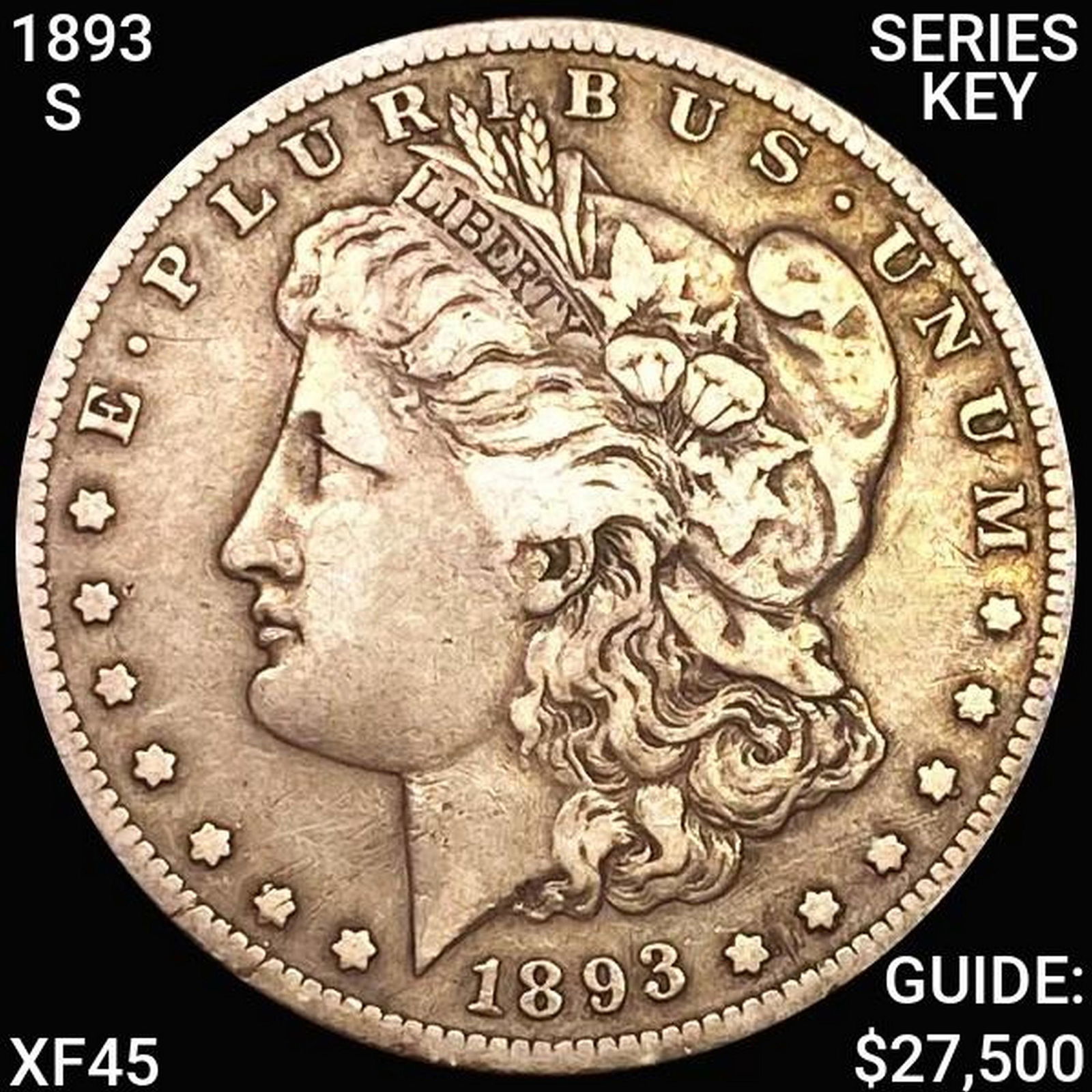 1893-S Morgan Silver Dollar LIGHTLY CIRCULATED (1 of 2)