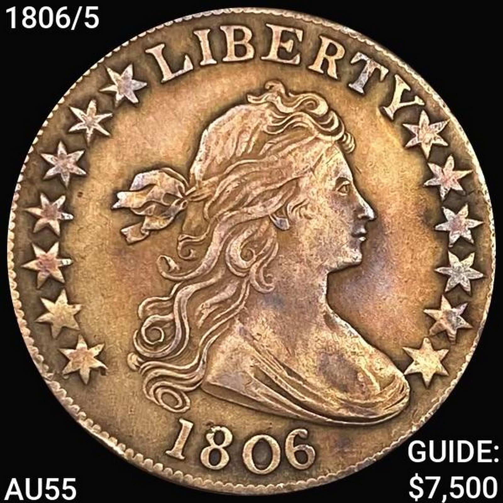 1806/5 Flowing Hair Half Dollar HIGH GRADE (1 of 2)