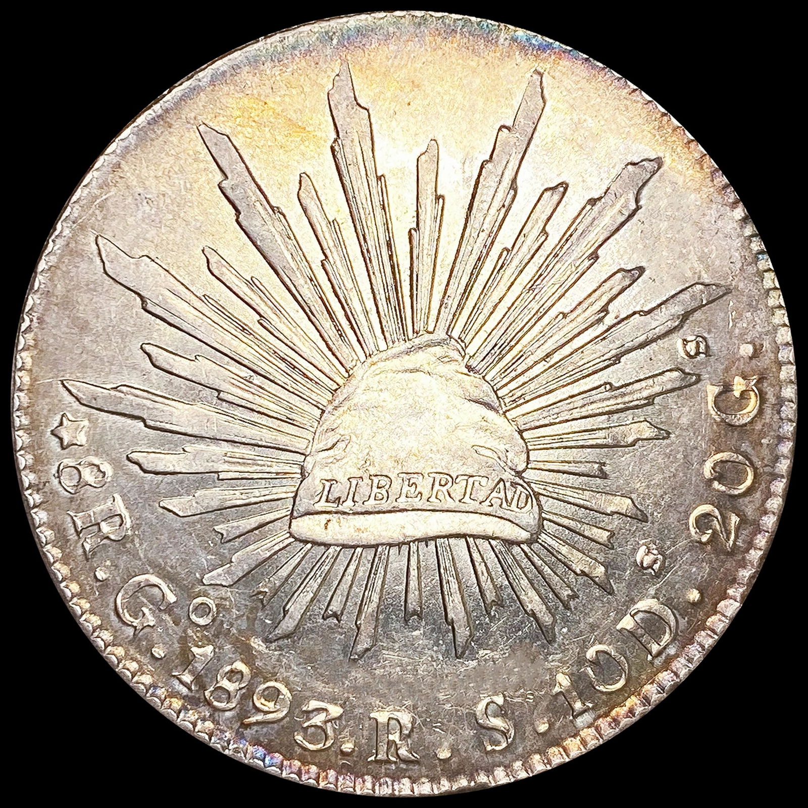 1893 Mexico Silver 8 Reales CLOSELY UNCIRCULATED (1 of 2)