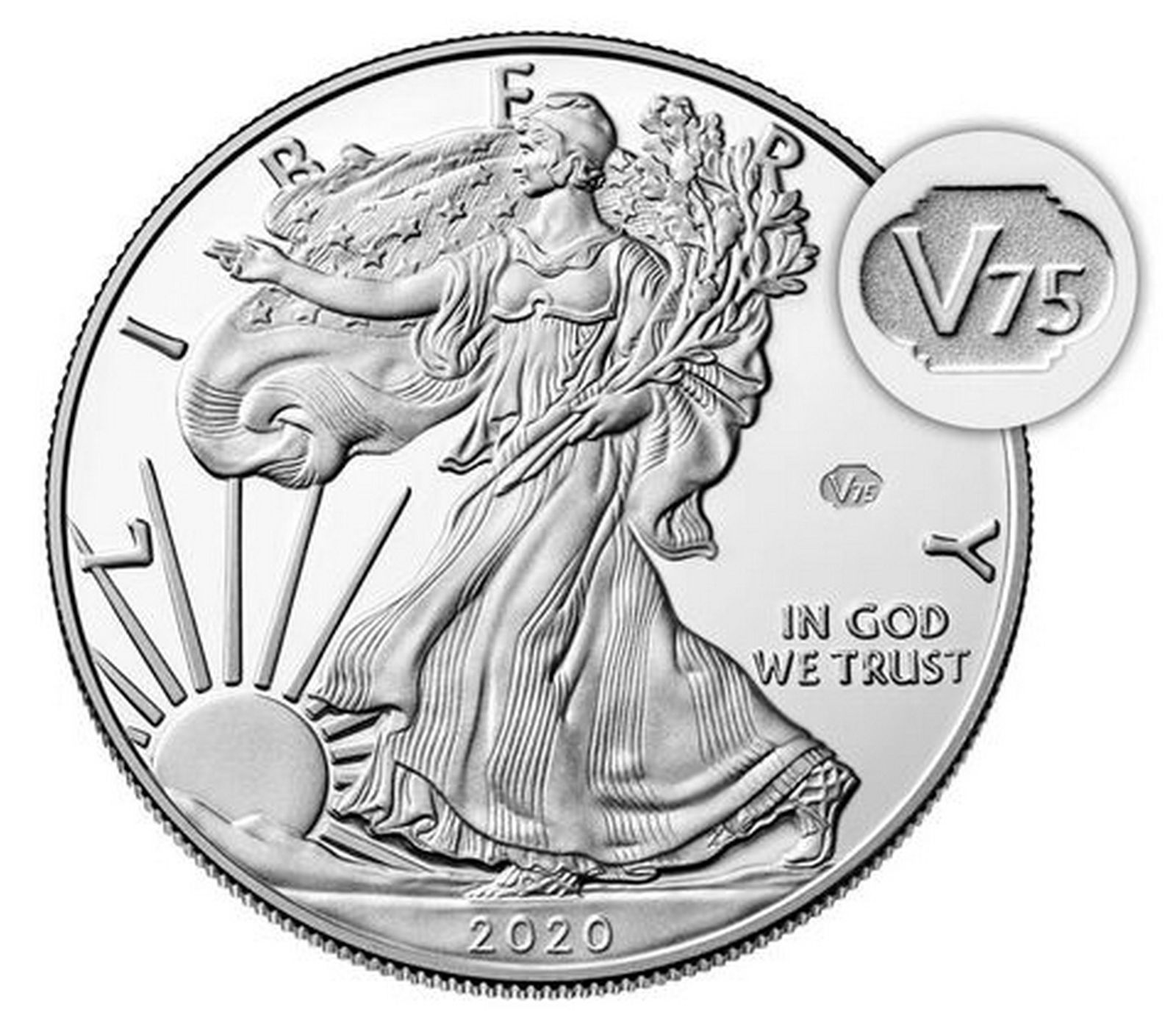 2020 End of WWII 75th Ann. ASE Proof Coin (1 of 5)