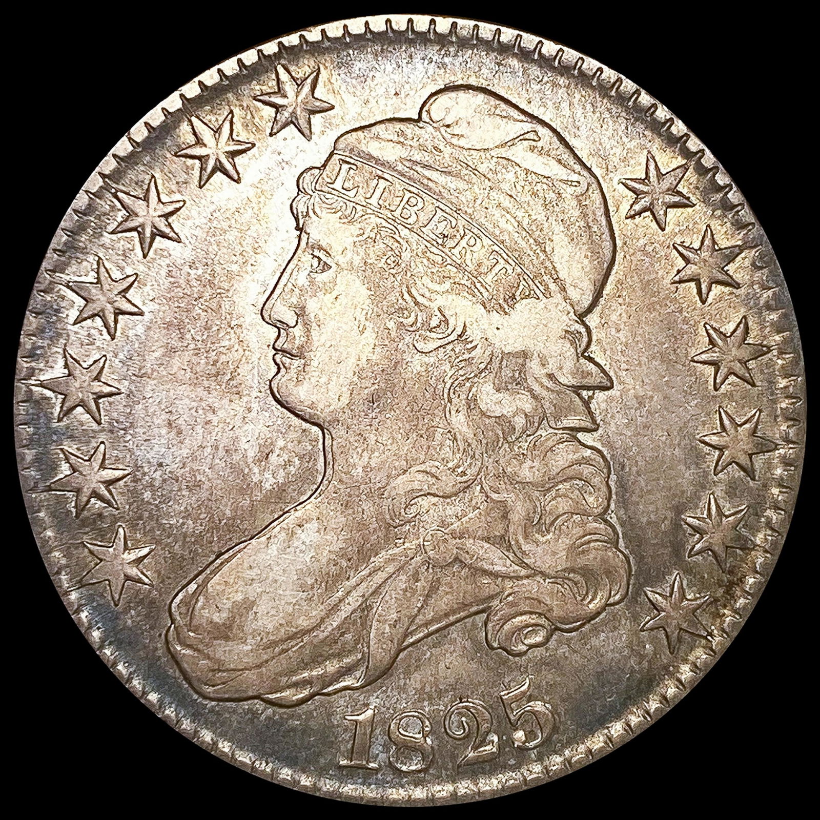 1825 Capped Bust Half Dollar CLOSELY UNCIRCULATED (1 of 2)