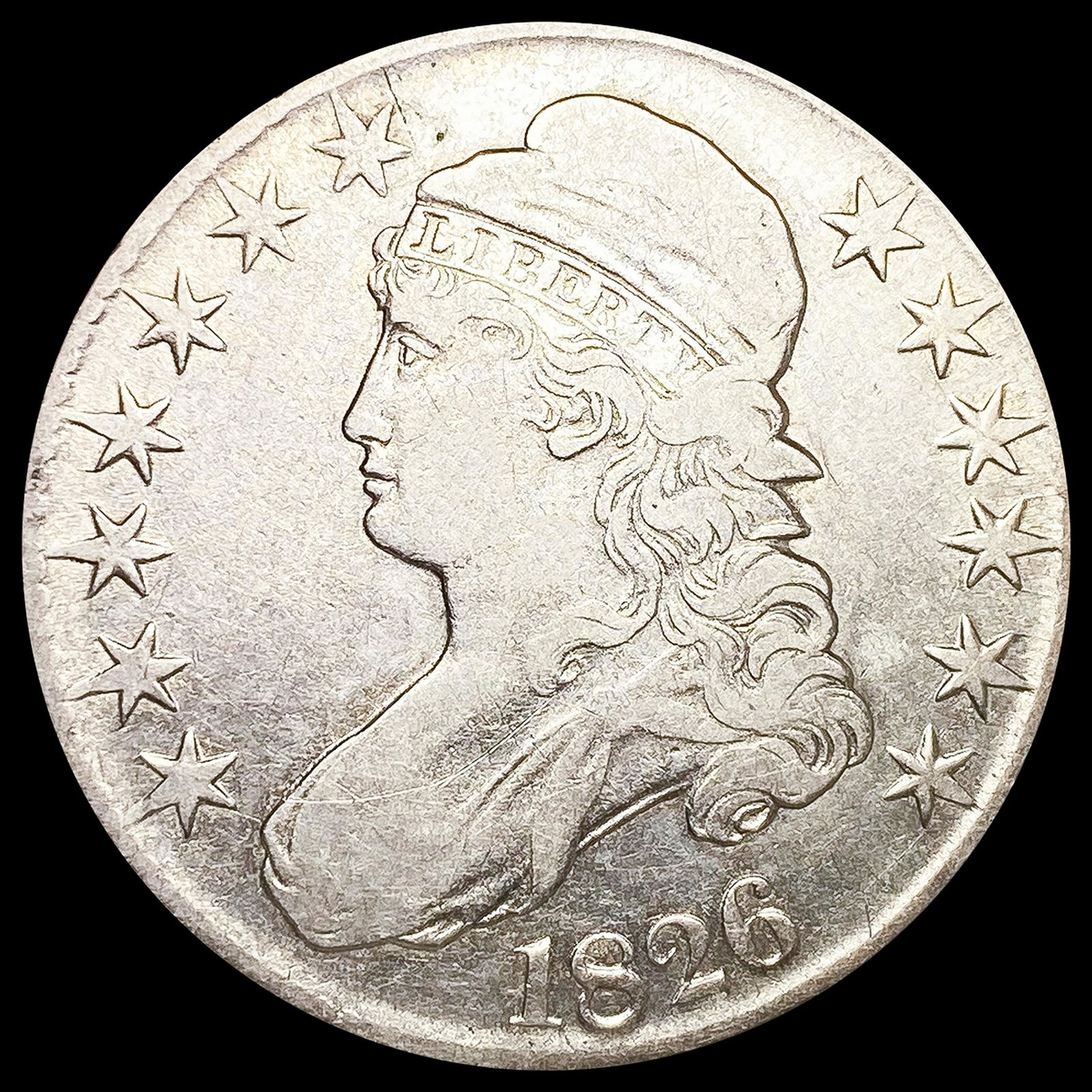 1826 Capped Bust Half Dollar NEARLY UNCIRCULATED (1 of 2)