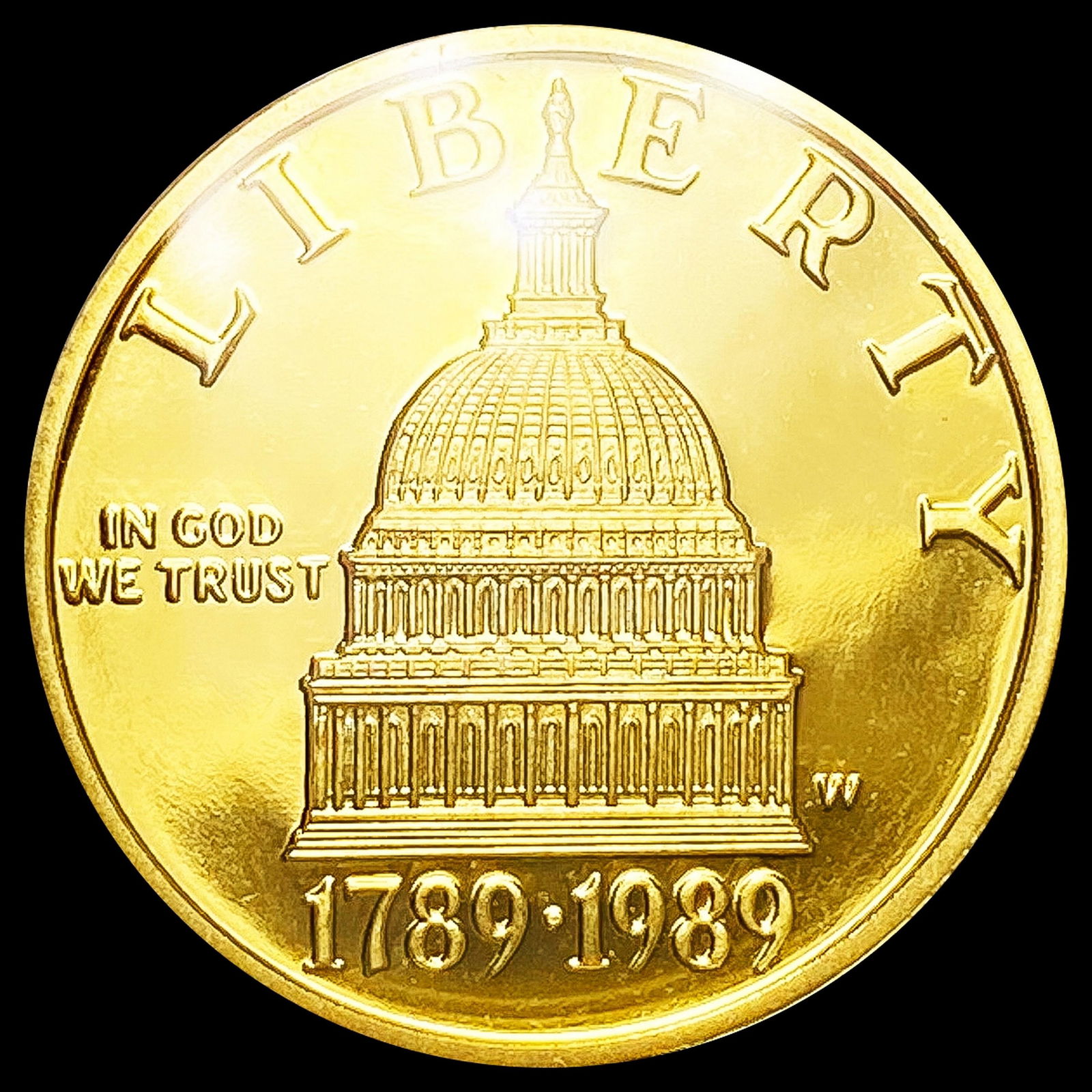 1989-W 1/4oz Gold Liberty $5 GEM PROOF (1 of 2)