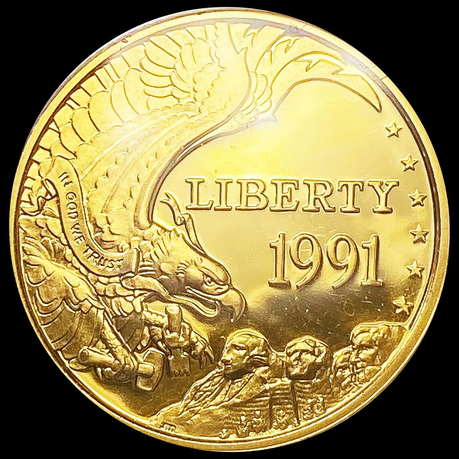 1991-W Mt. Rushmore 1/4oz Gold $5 GEM PROOF (1 of 2)
