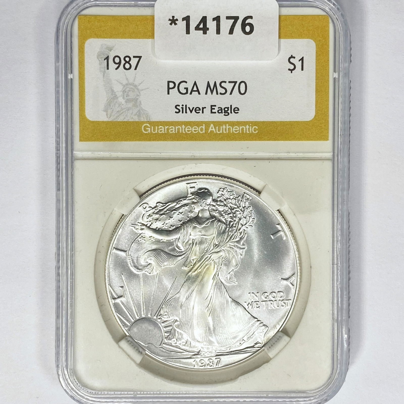 1987 American Silver Eagle PGA MS70 (1 of 2)