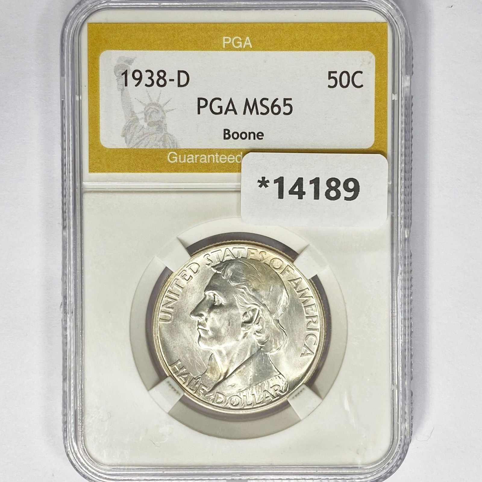 1938-D Boone Half Dollar PGA MS65 (1 of 2)