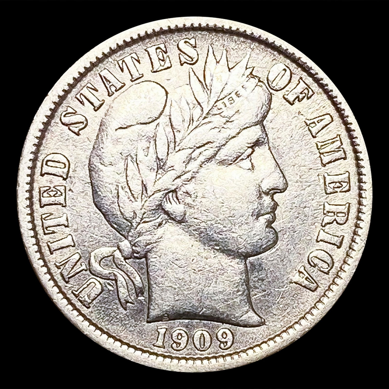 1909-O Barber Dime NEARLY UNCIRCULATED (1 of 2)
