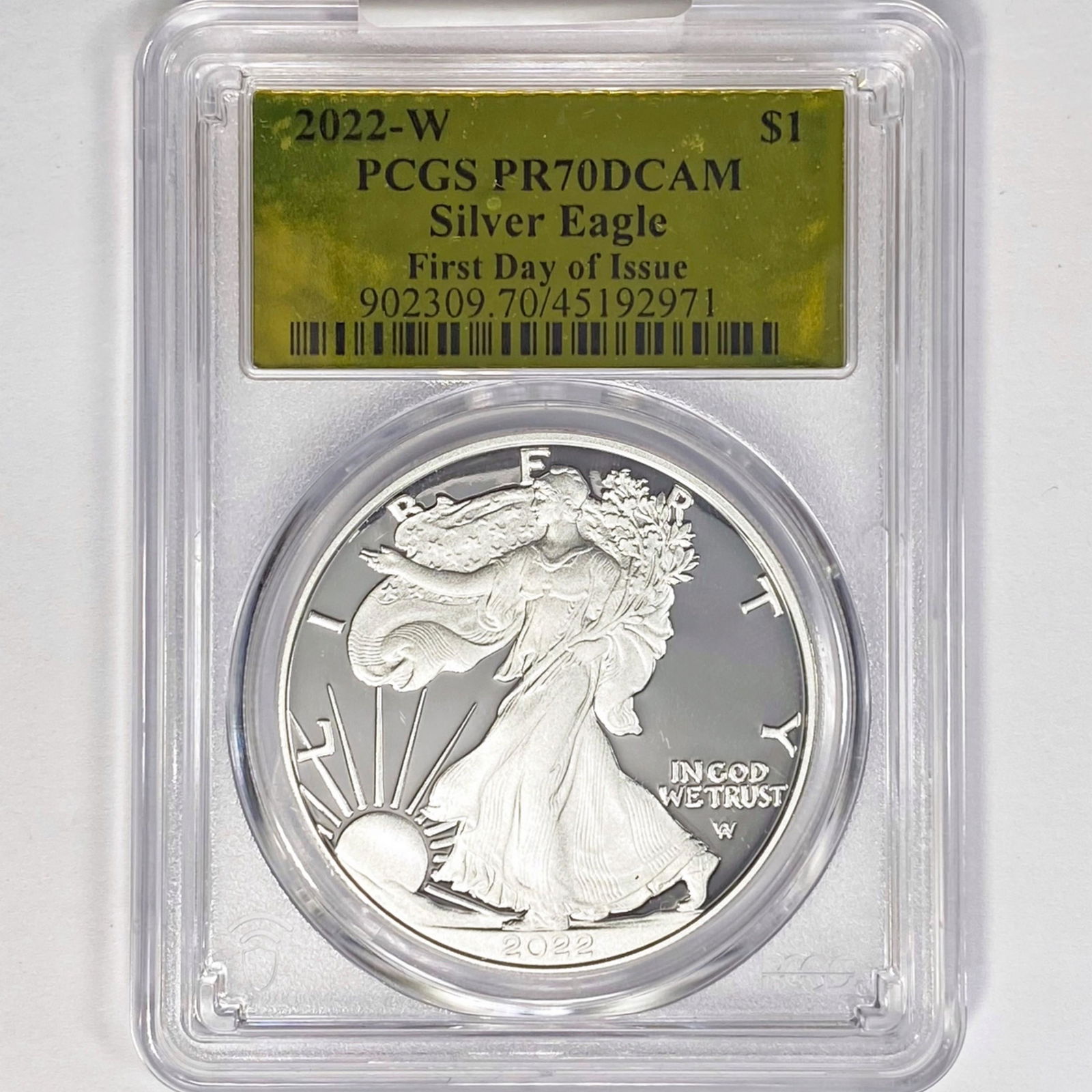 2022-W ASE PCGS PR70 DCAM, 1st Day Issue (1 of 2)