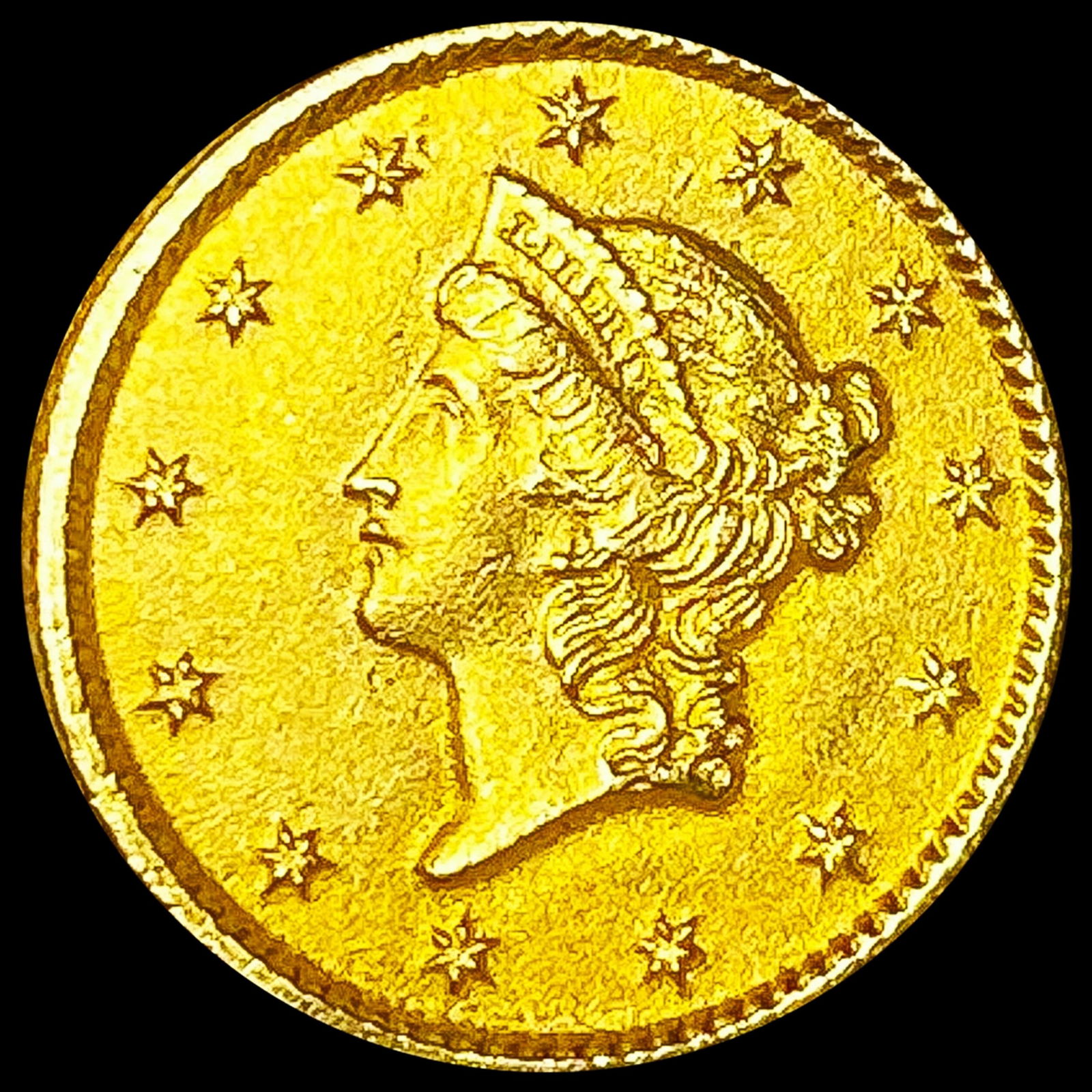 1853 Rare Gold Dollar UNCIRCULATED (1 of 2)