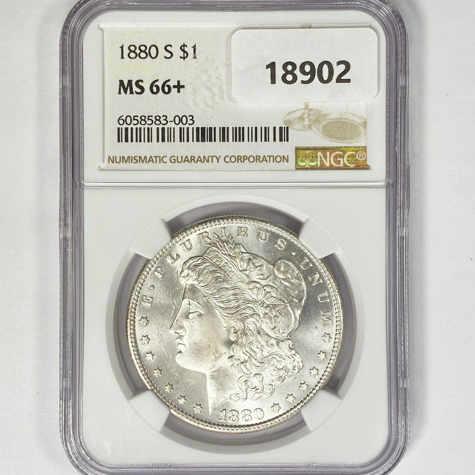 1880-S Morgan Silver Dollar NGC MS66+ (1 of 2)
