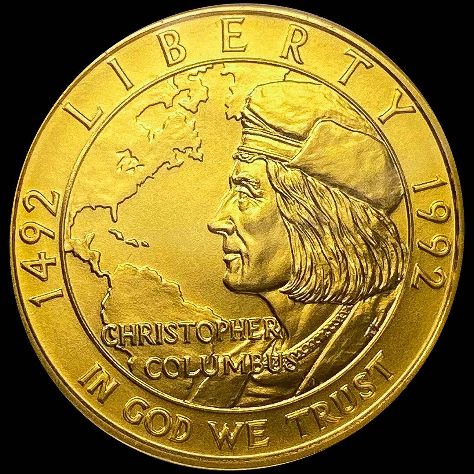 1992 .25oz Gold Comem $5 SUPERB GEM BU (1 of 2)