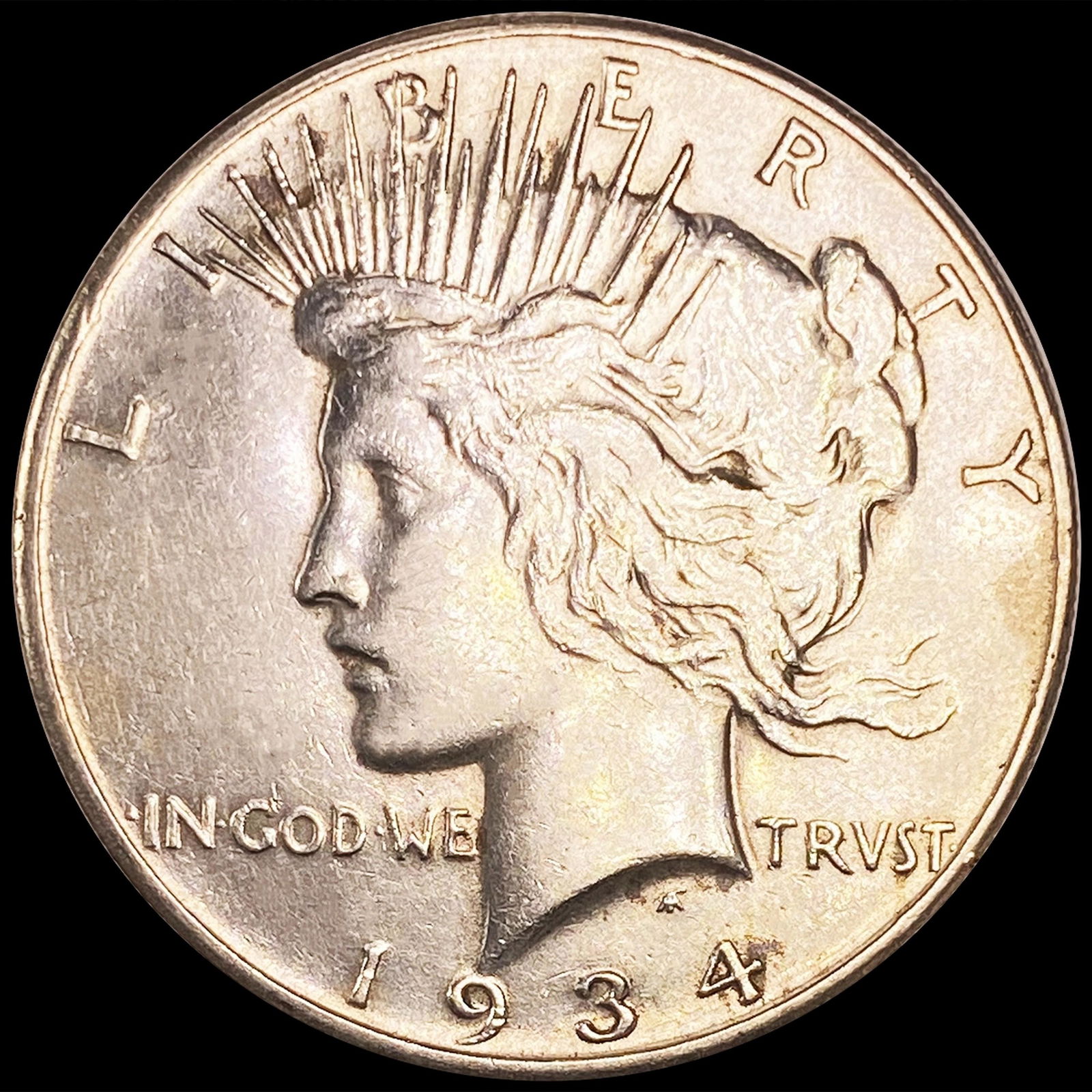 1934-S Silver Peace Dollar NEARLY UNCIRCULATED (1 of 2)