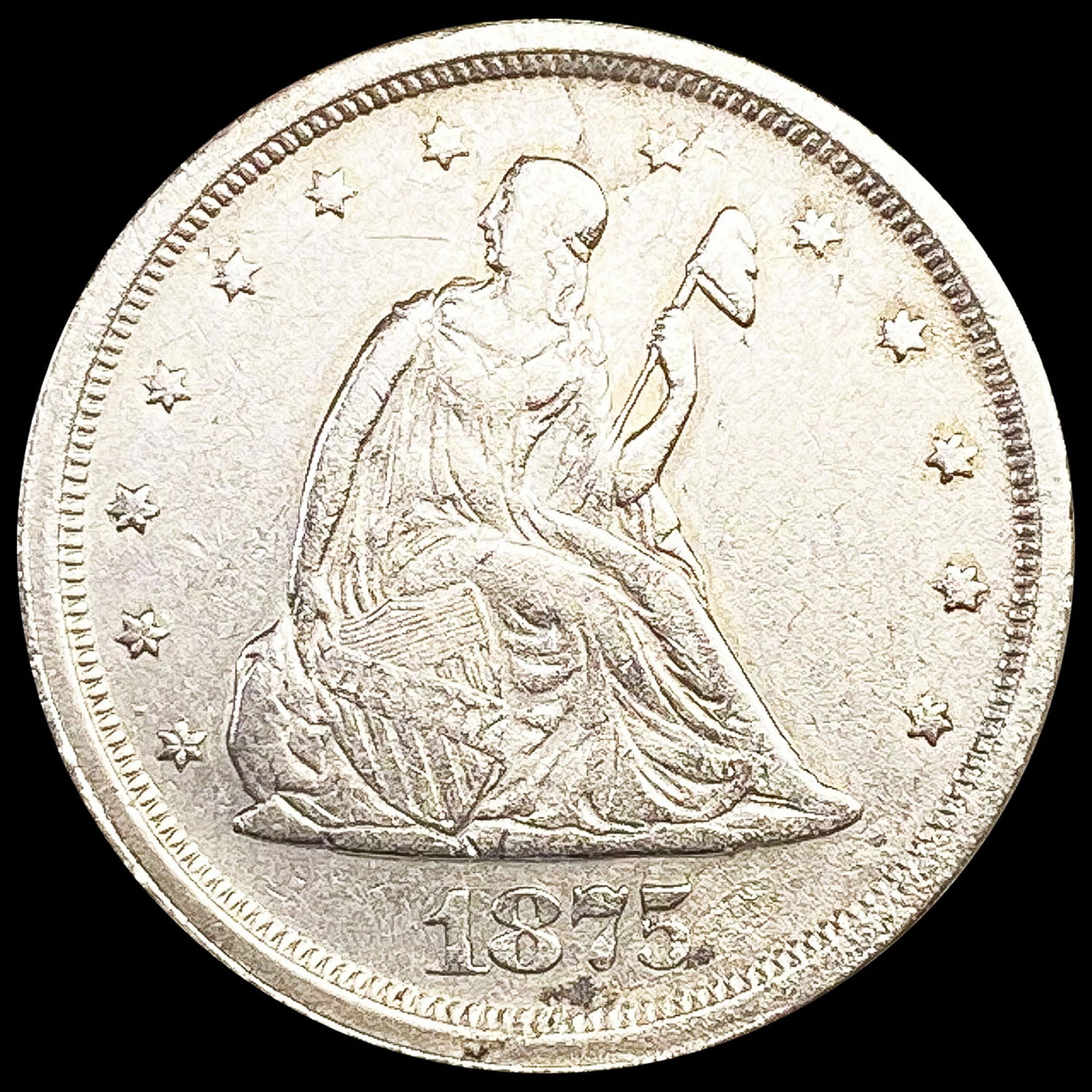 1875-S Twenty Cent Piece CLOSELY UNCIRCULATED (1 of 2)