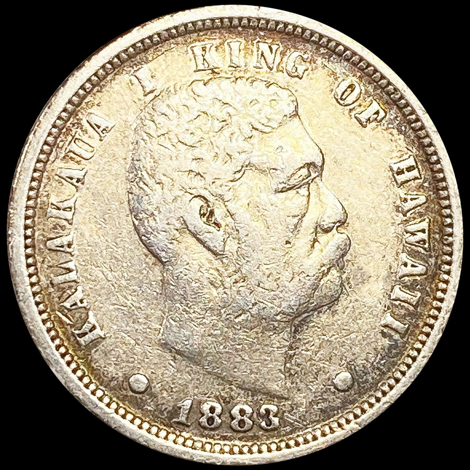 1883 Kingdom of Hawaii Dime LIGHTLY CIRCULATED (1 of 2)