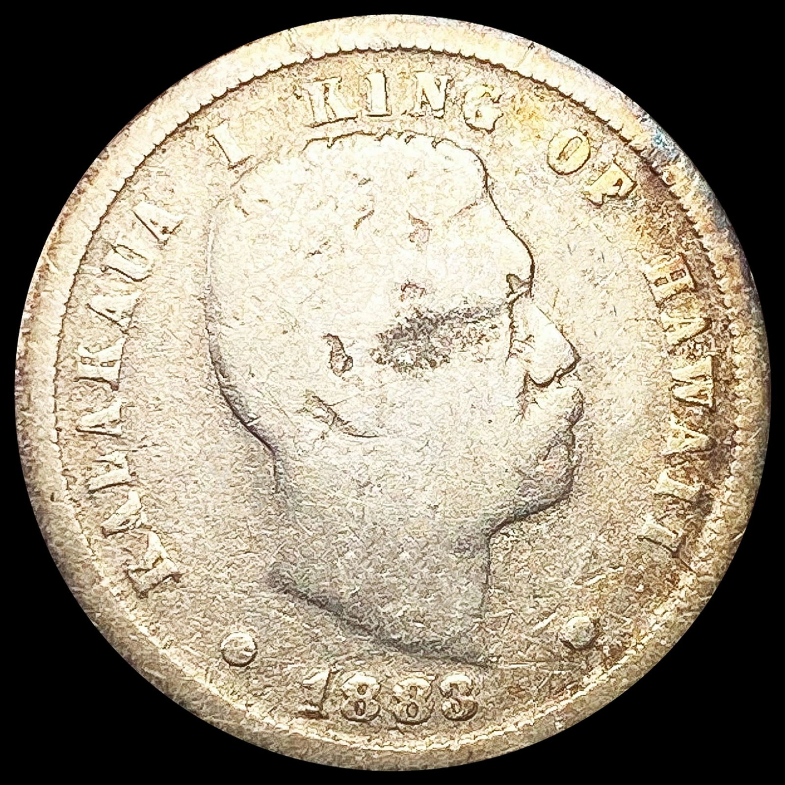 1883 Kingdom of Hawaii Dime NICELY CIRCULATED (1 of 2)