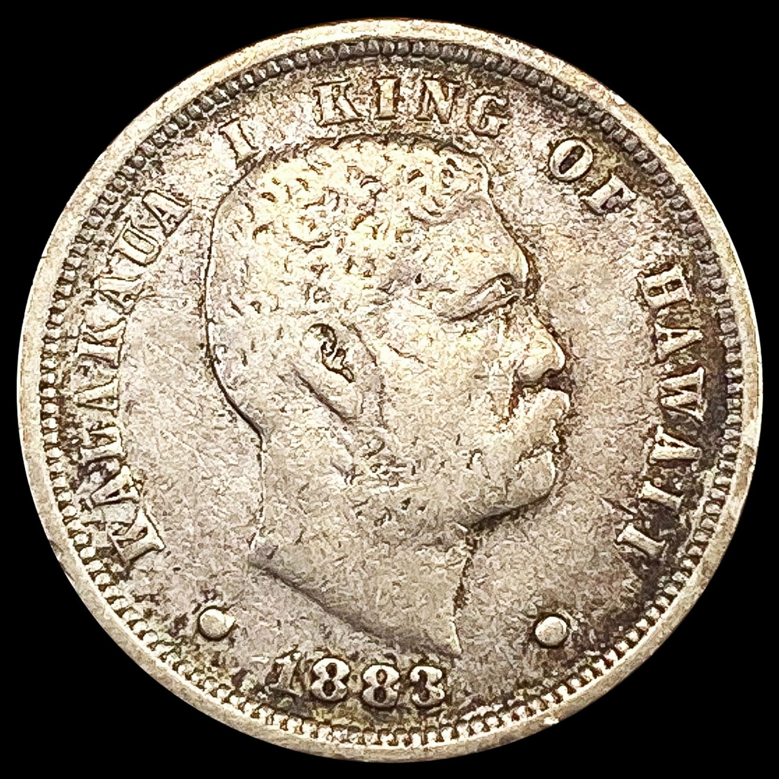1883 Kingdom of Hawaii Dime NICELY CIRCULATED (1 of 2)