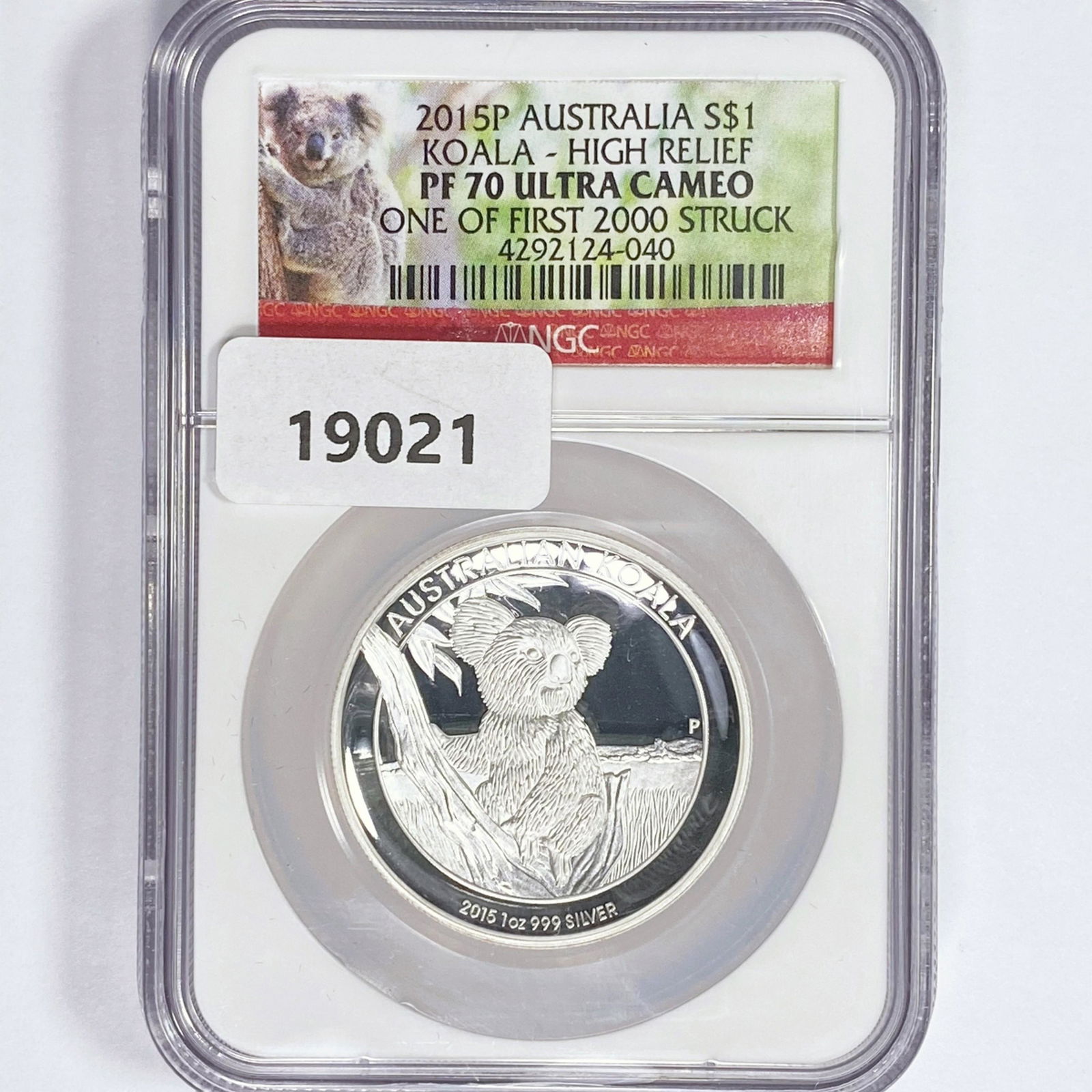 2015P Australia Silver Dollar NGC PF70 UC, HR (1 of 2)