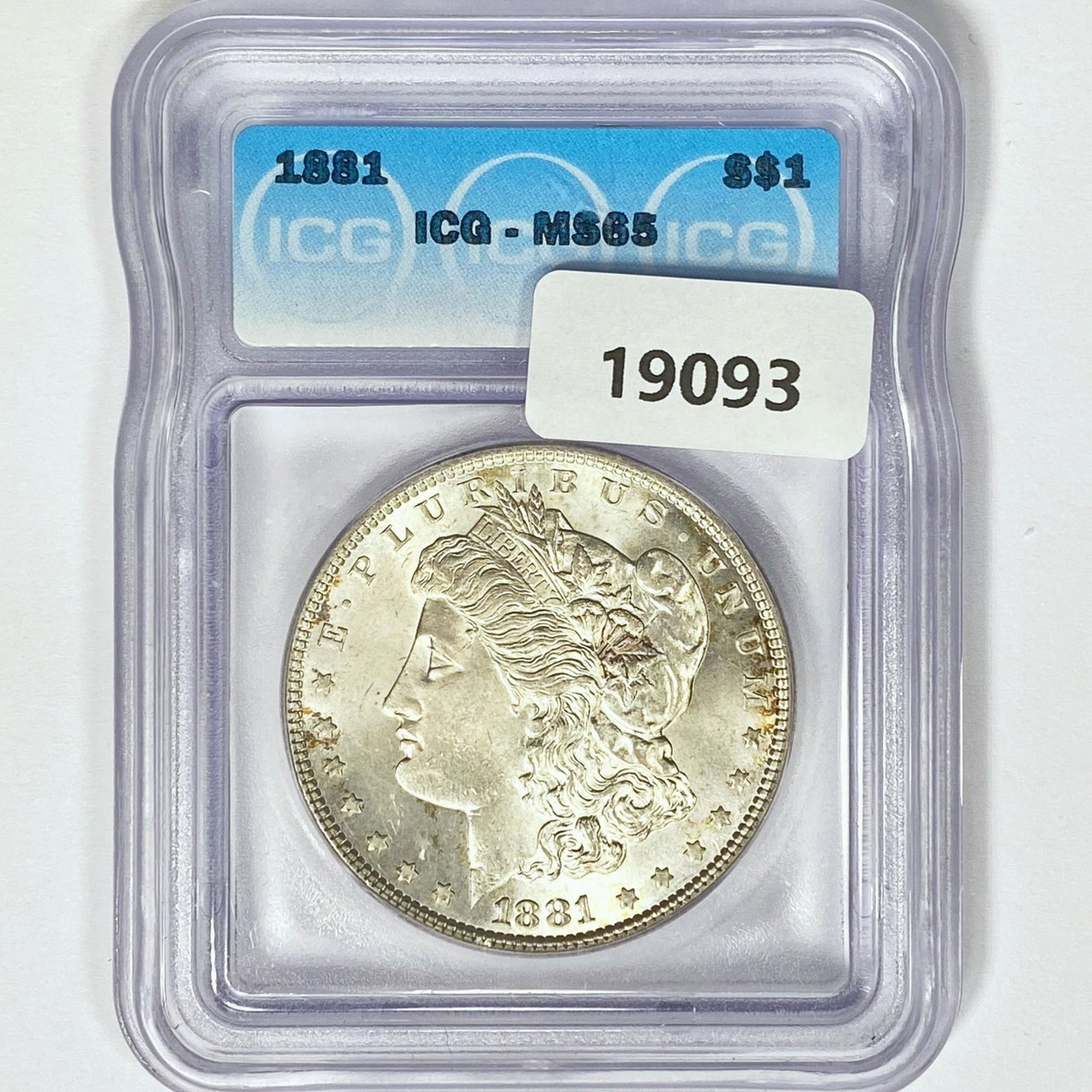 1881 Morgan Silver Dollar ICG MS65 (1 of 2)