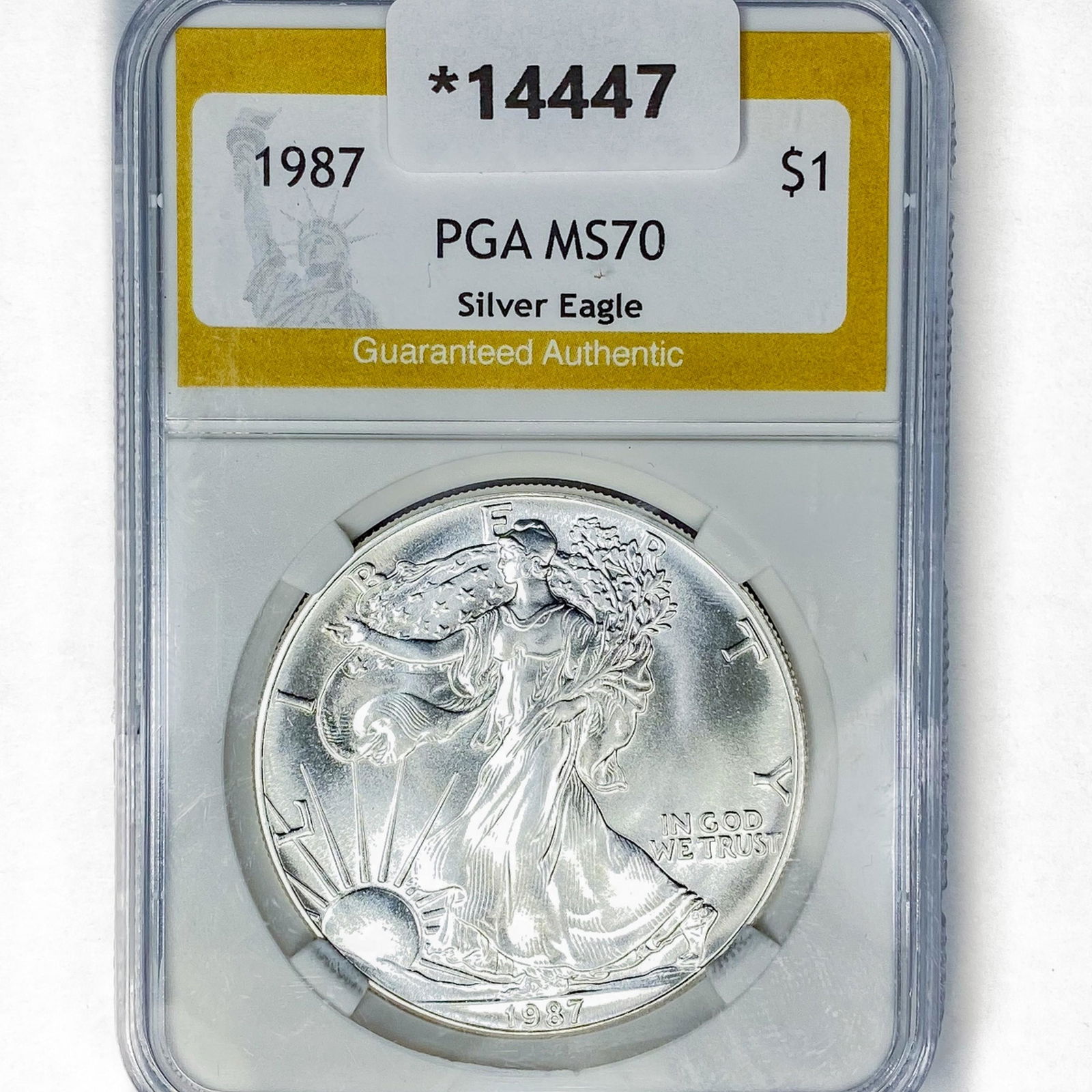 1987 American Silver Eagle PGA MS70 (1 of 2)