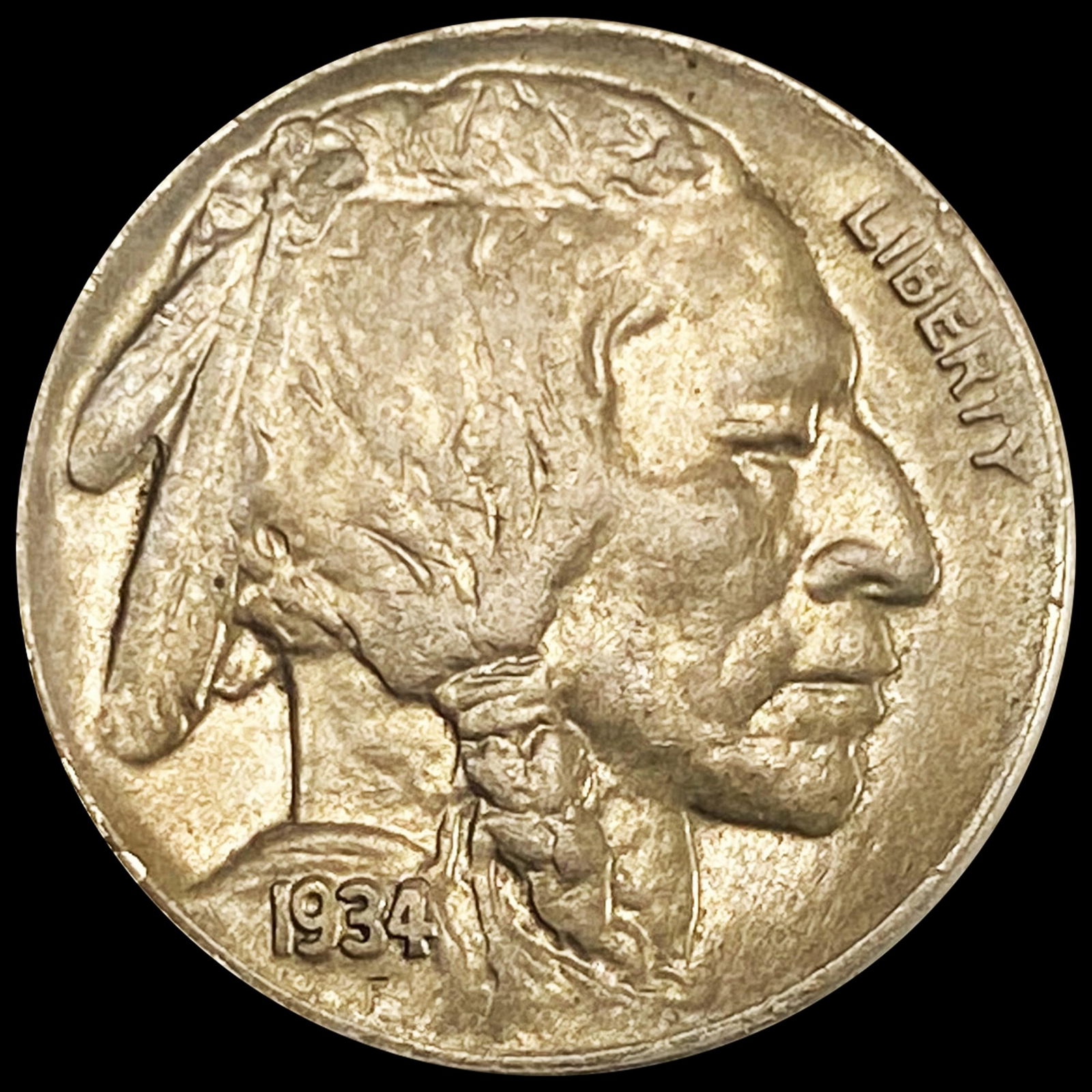 1934-D Buffalo Nickel CLOSELY UNCIRCULATED (1 of 2)