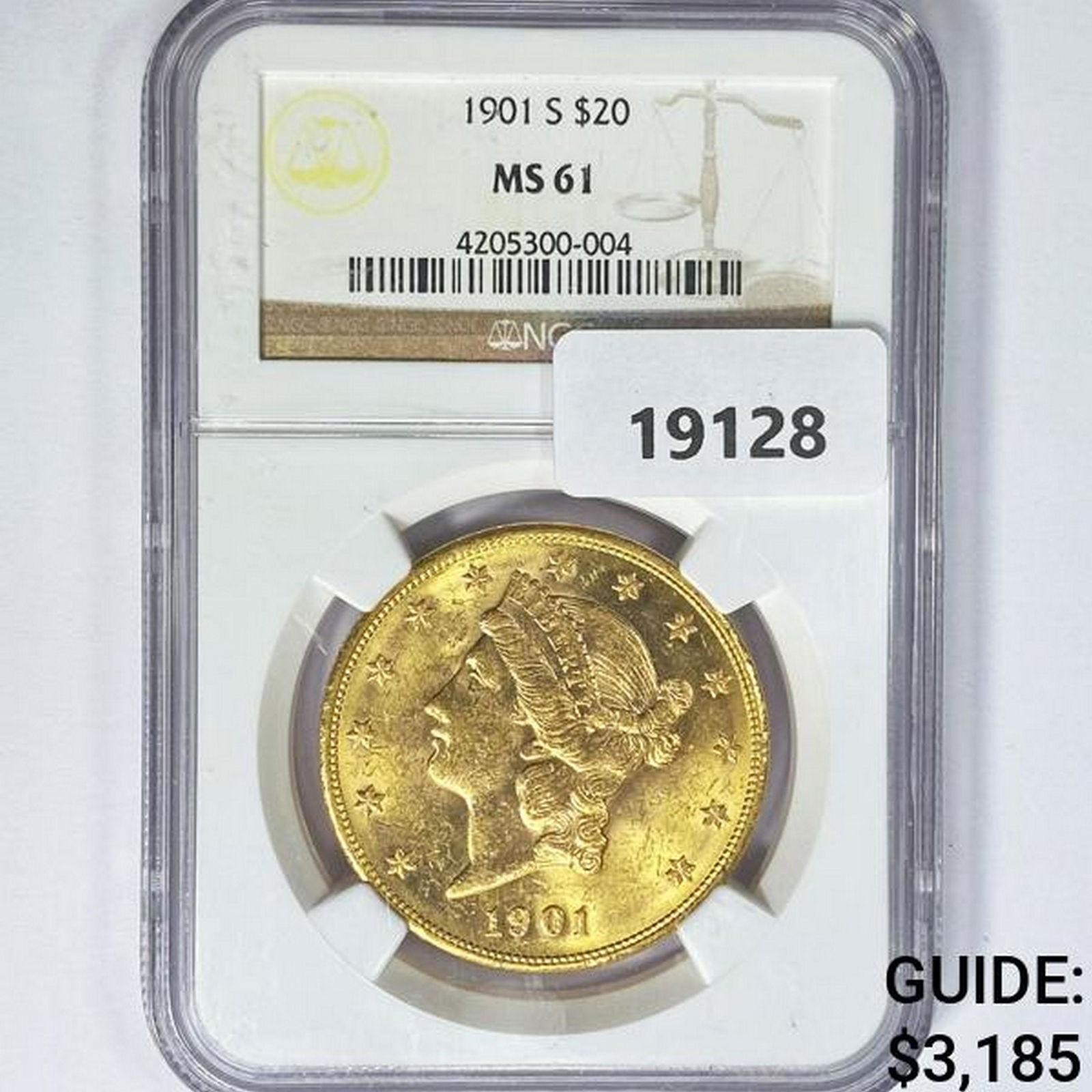 1901-S $20 Gold Double Eagle NGC MS61 (1 of 2)