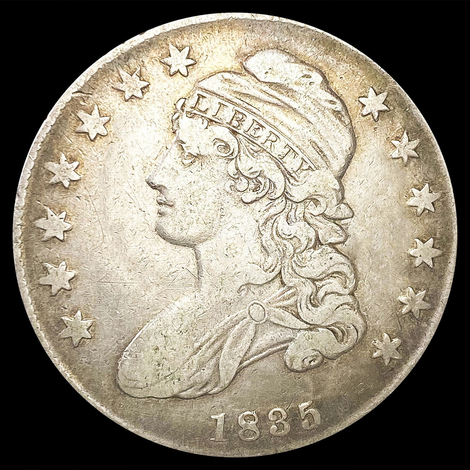 1835 Capped Bust Half Dollar NICELY CIRCULATED (1 of 2)