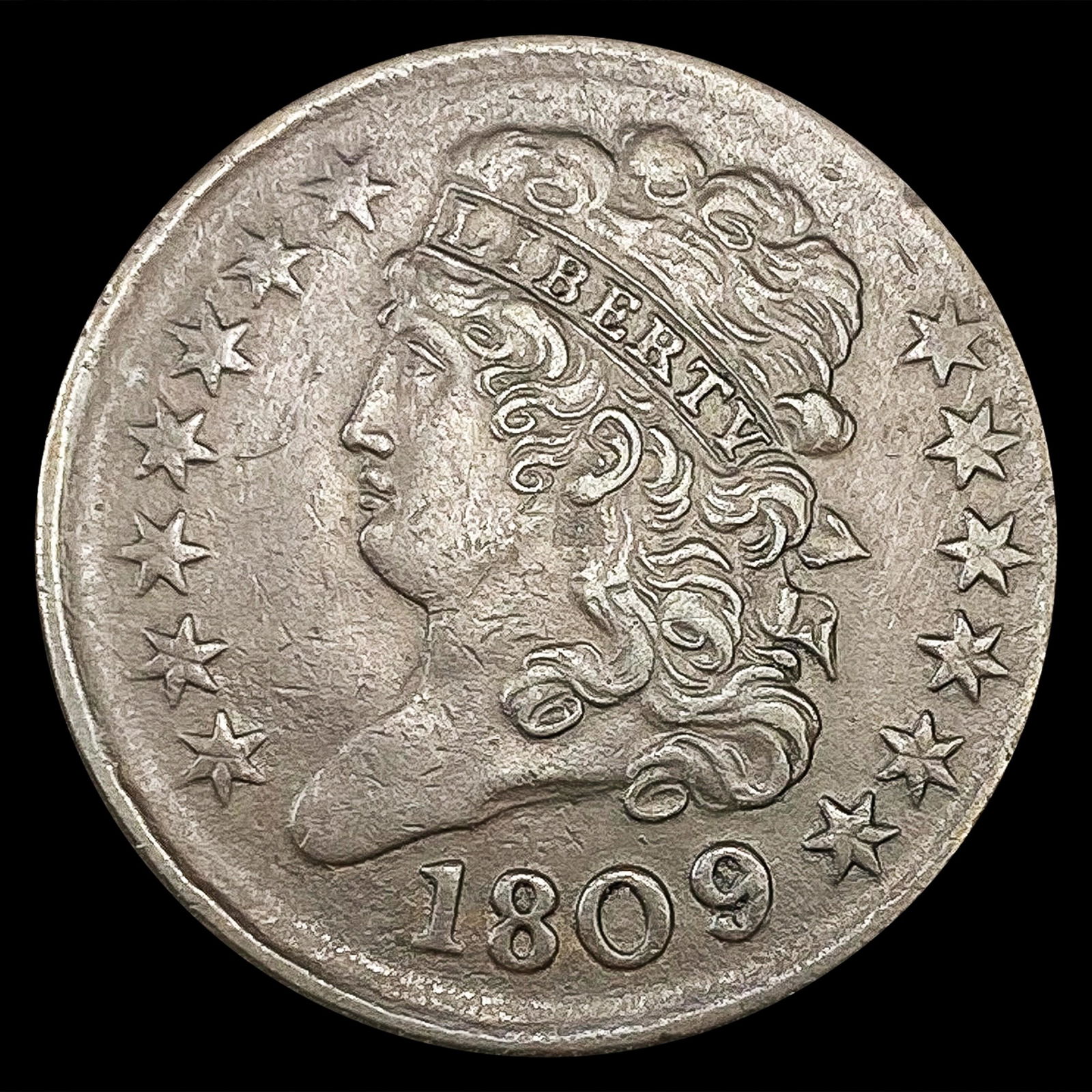 1809/6 Classic Head Half Cent CLOSELY UNC (1 of 2)