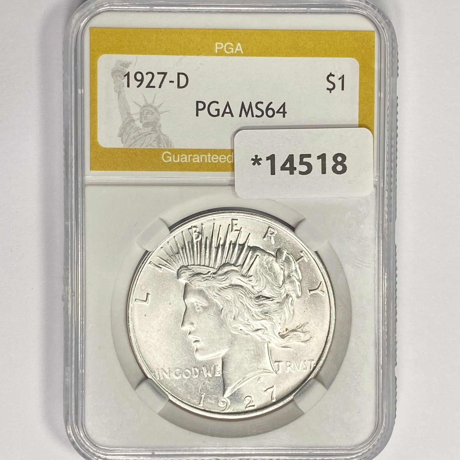1927-D Silver Peace Dollar PGA MS64 (1 of 2)