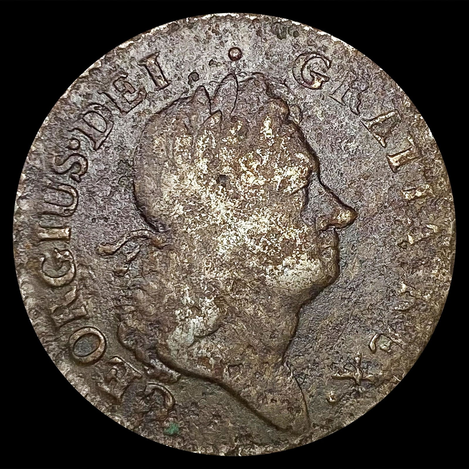 1723 Hibernia Colonial Cent NICELY CIRCULATED (1 of 2)