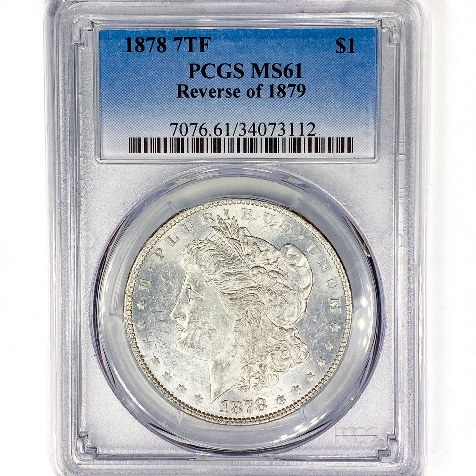 1878 7TF Morgan Silver Dollar PCGS MS61 Rev of 79 (1 of 2)