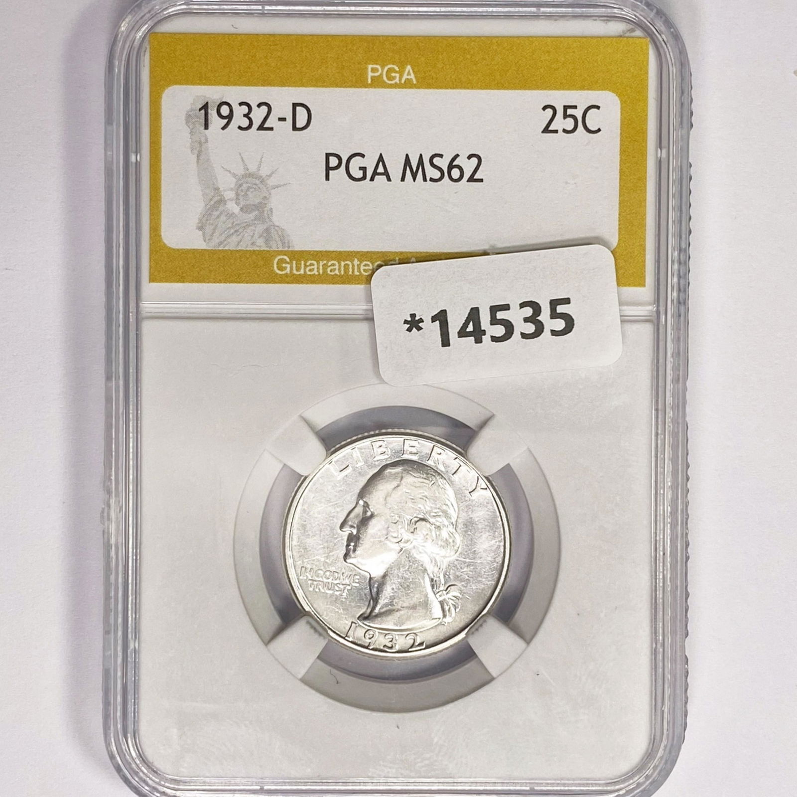 1932-D Washington Silver Quarter PGA MS62 (1 of 2)