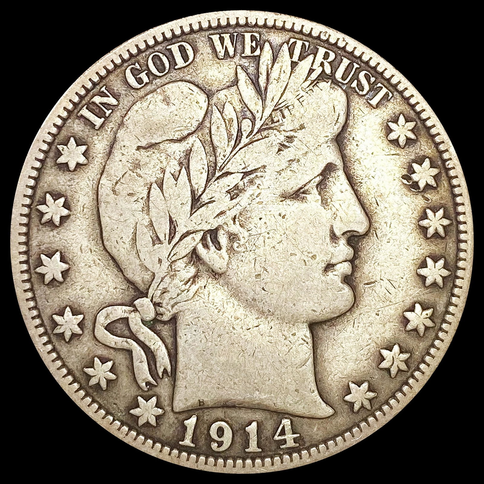 1914-S Barber Half Dollar NICELY CIRCULATED (1 of 2)