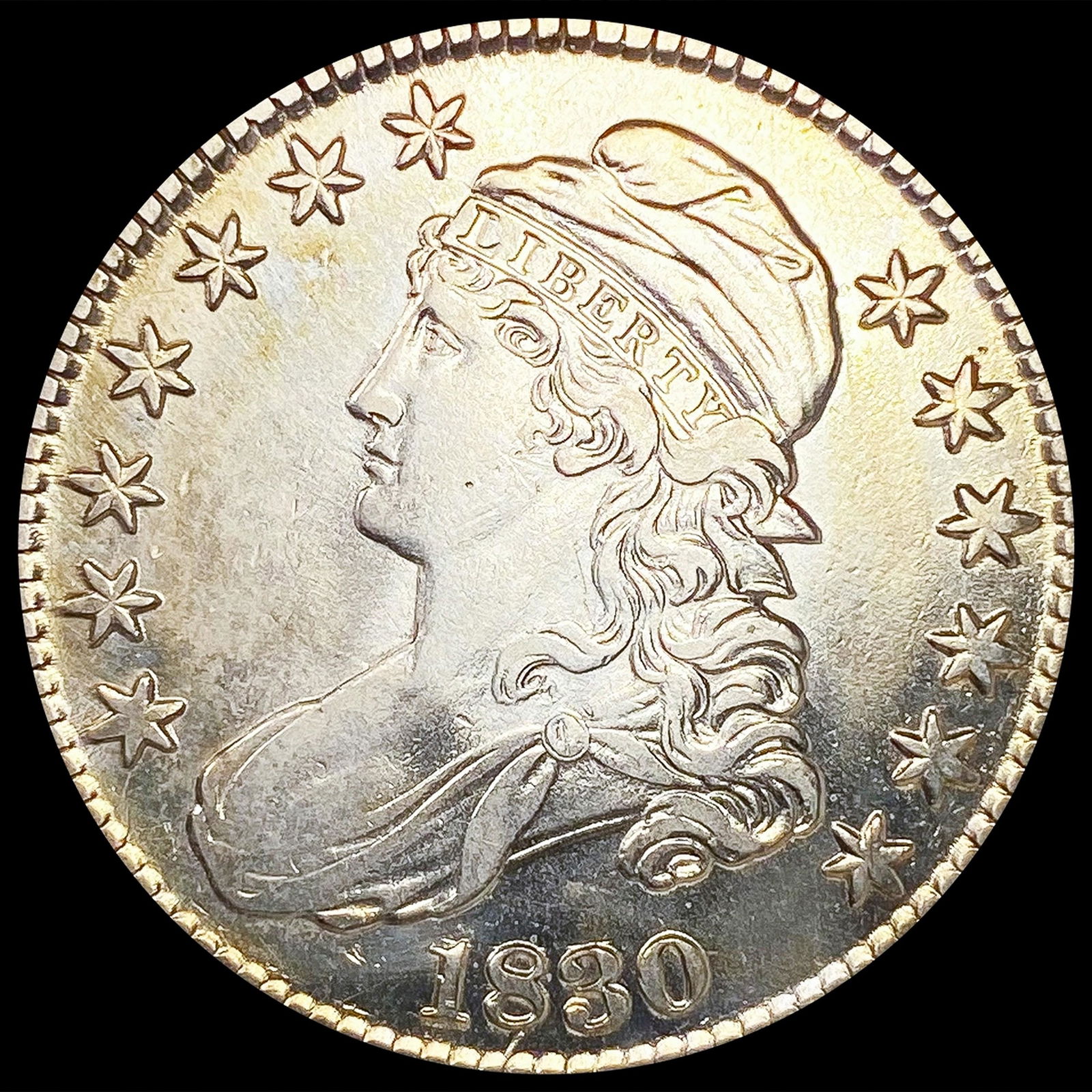 1830 Capped Bust Half Dollar NEARLY UNCIRCULATED (1 of 2)