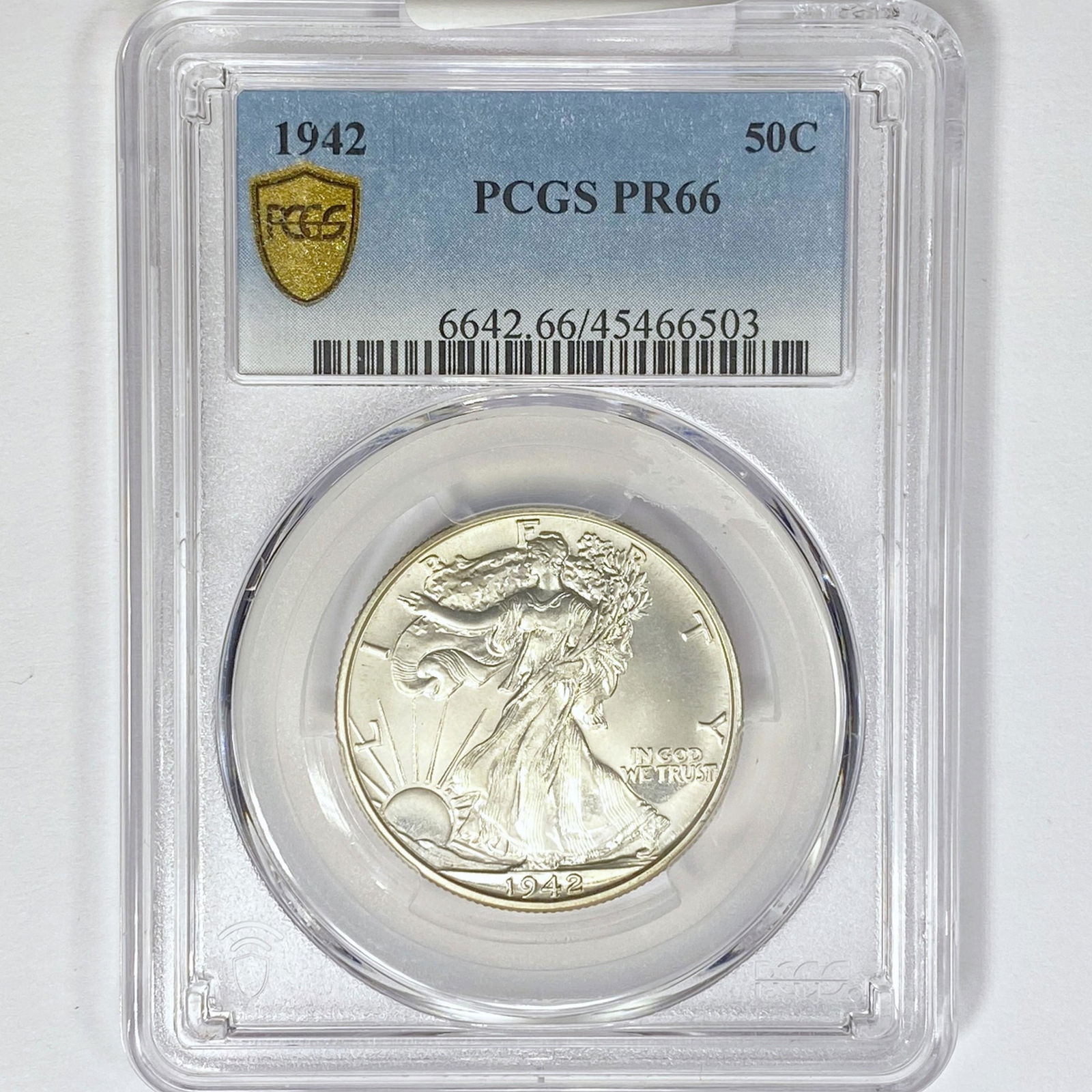 1942 Walking Liberty Half Dollar PCGS PR66 (1 of 2)