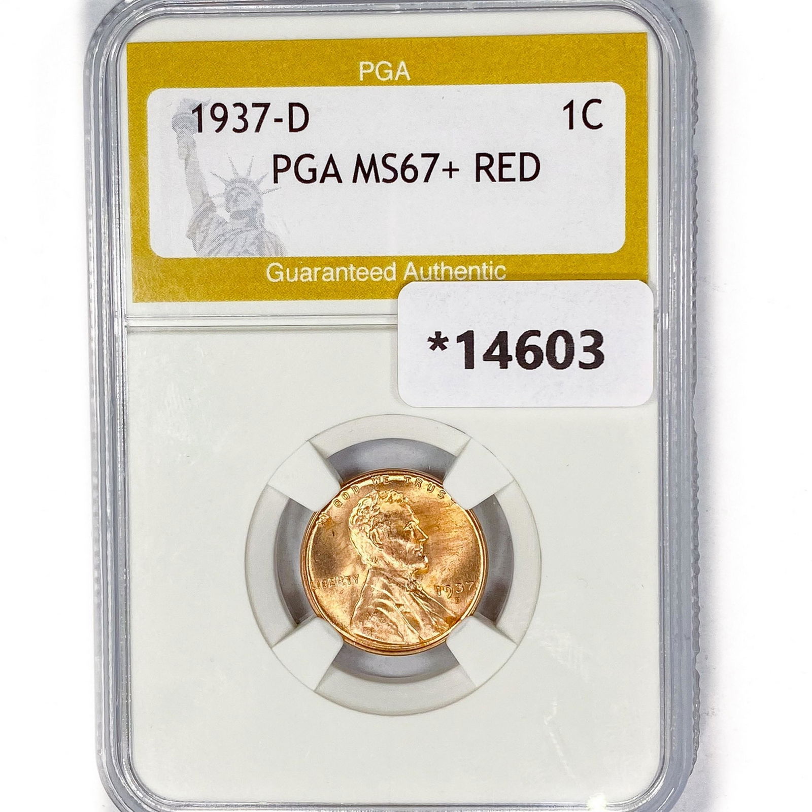 1937-D Wheat Cent PGA MS67+ RED (1 of 2)