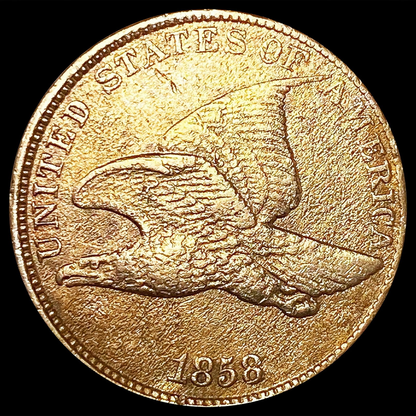 1858 LL Flying Eagle Cent CLOSELY UNCIRCULATED (1 of 2)