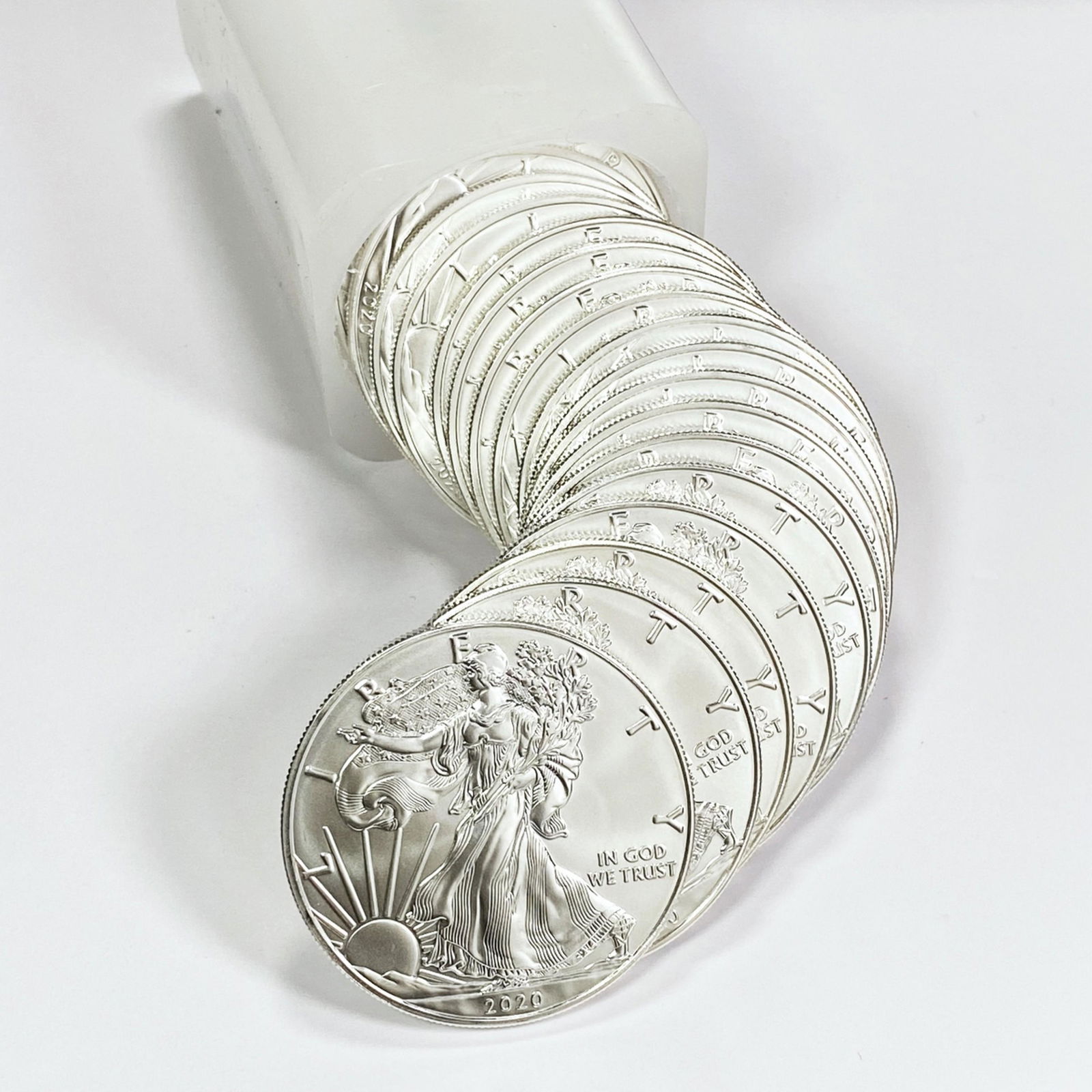 2020 American 1oz Silver Eagle Roll (20 Coins) (1 of 4)