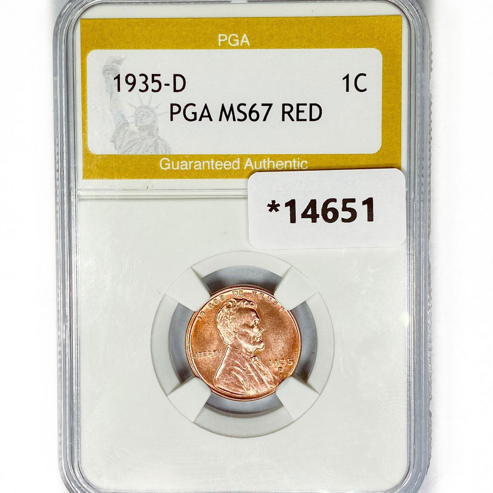 1935-D Wheat Cent PGA MS67 RED (1 of 2)