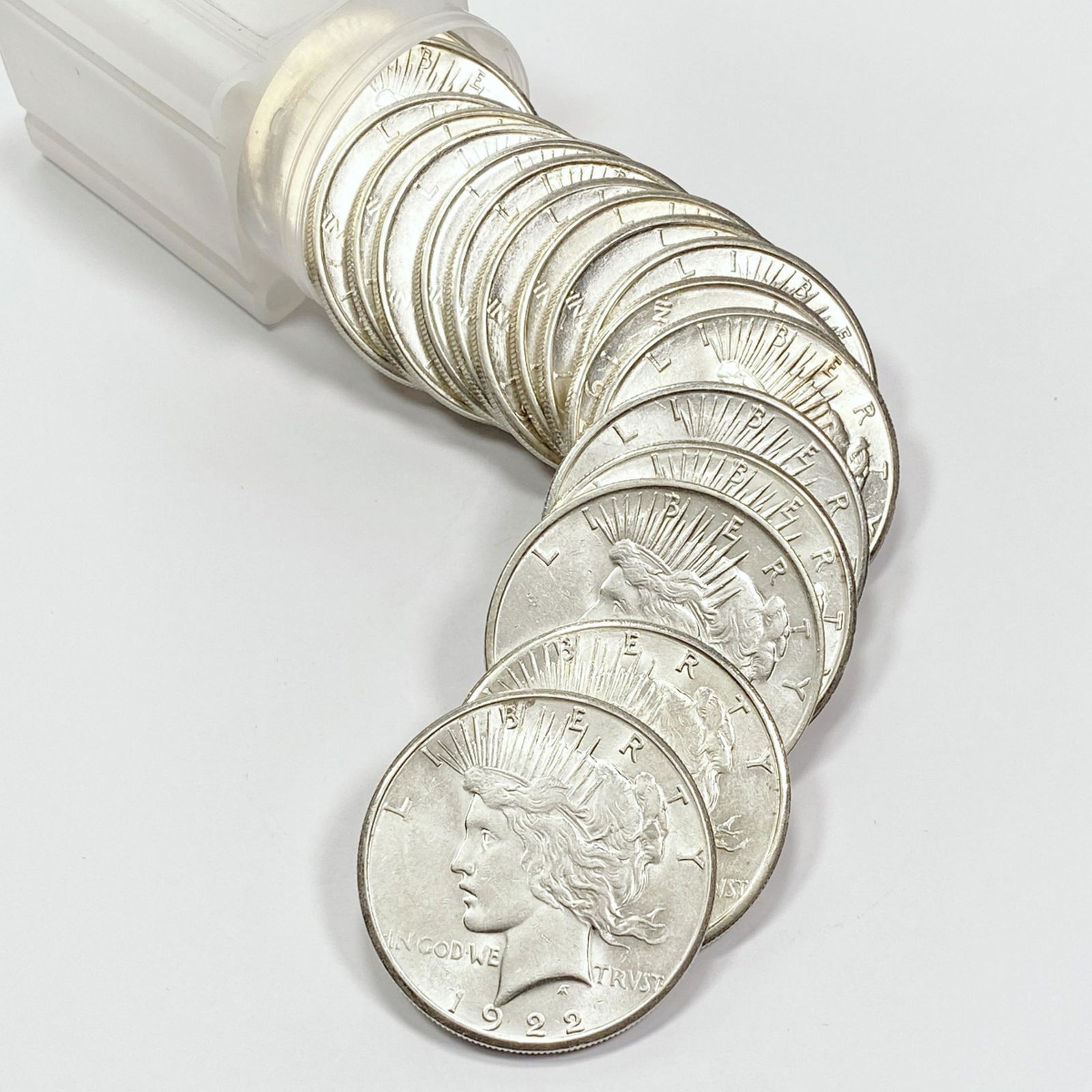 1922-S Peace Silver Dollar Roll (20 Coins) (1 of 4)