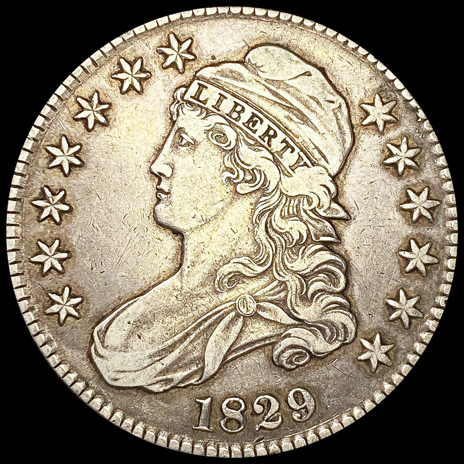 1829 Capped Bust Half Dollar LIGHTLY CIRCULATED (1 of 2)