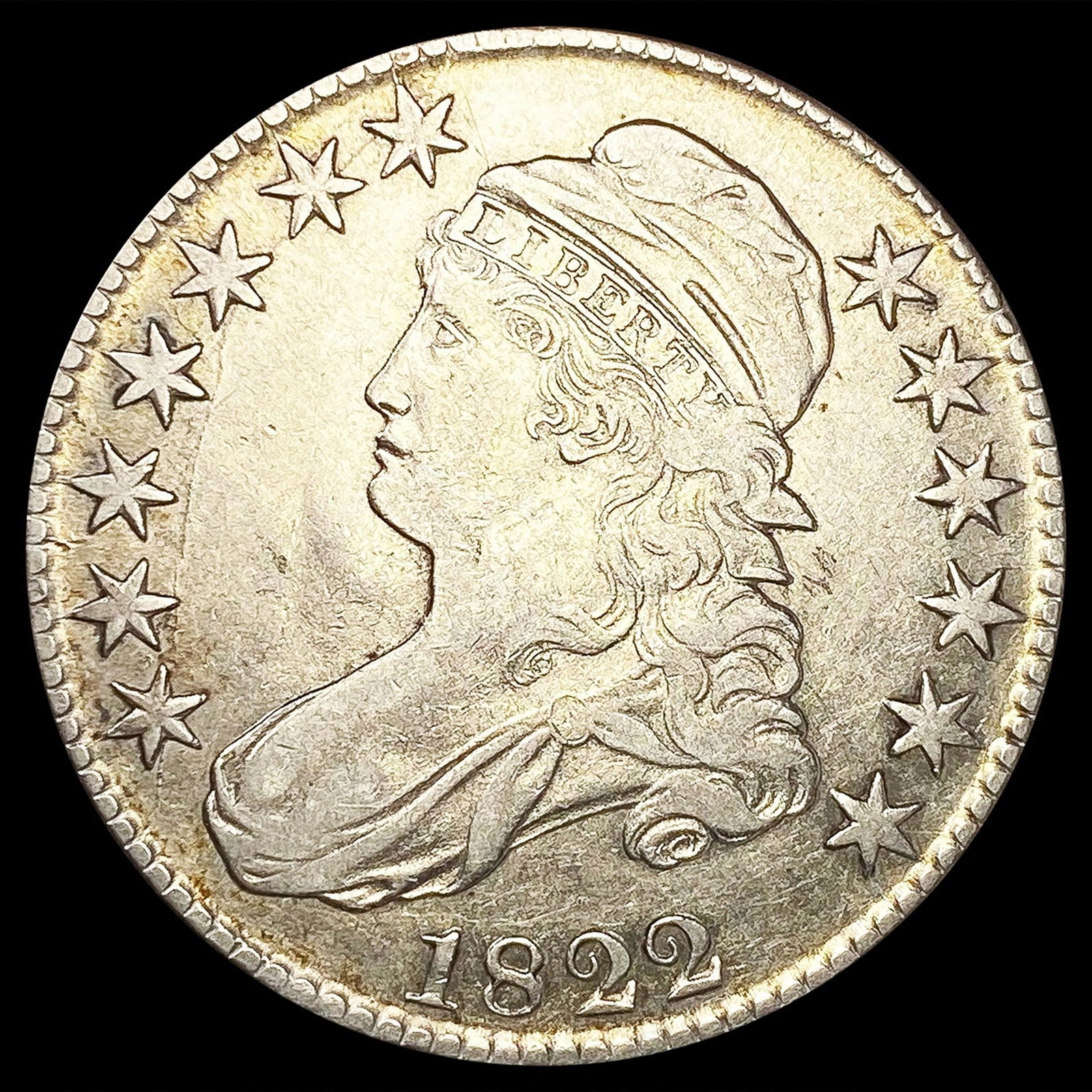 1822 0-110 Cap Bust Half Dollar R1 LIGHTLY CIRCULA (1 of 2)