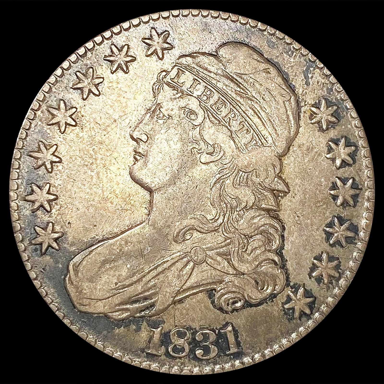 1831 Capped Bust Half Dollar LIGHTLY CIRCULATED (1 of 2)