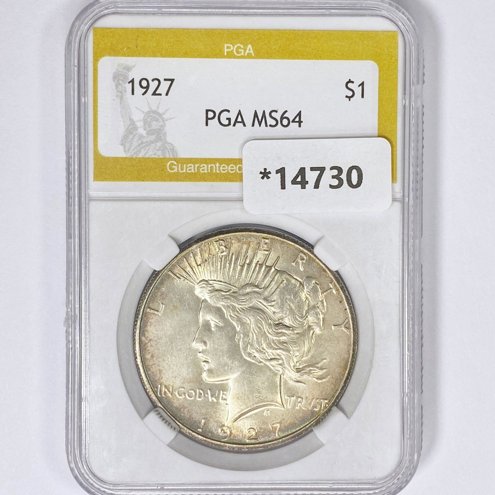 1927 Silver Peace Dollar PGA MS64 (1 of 2)