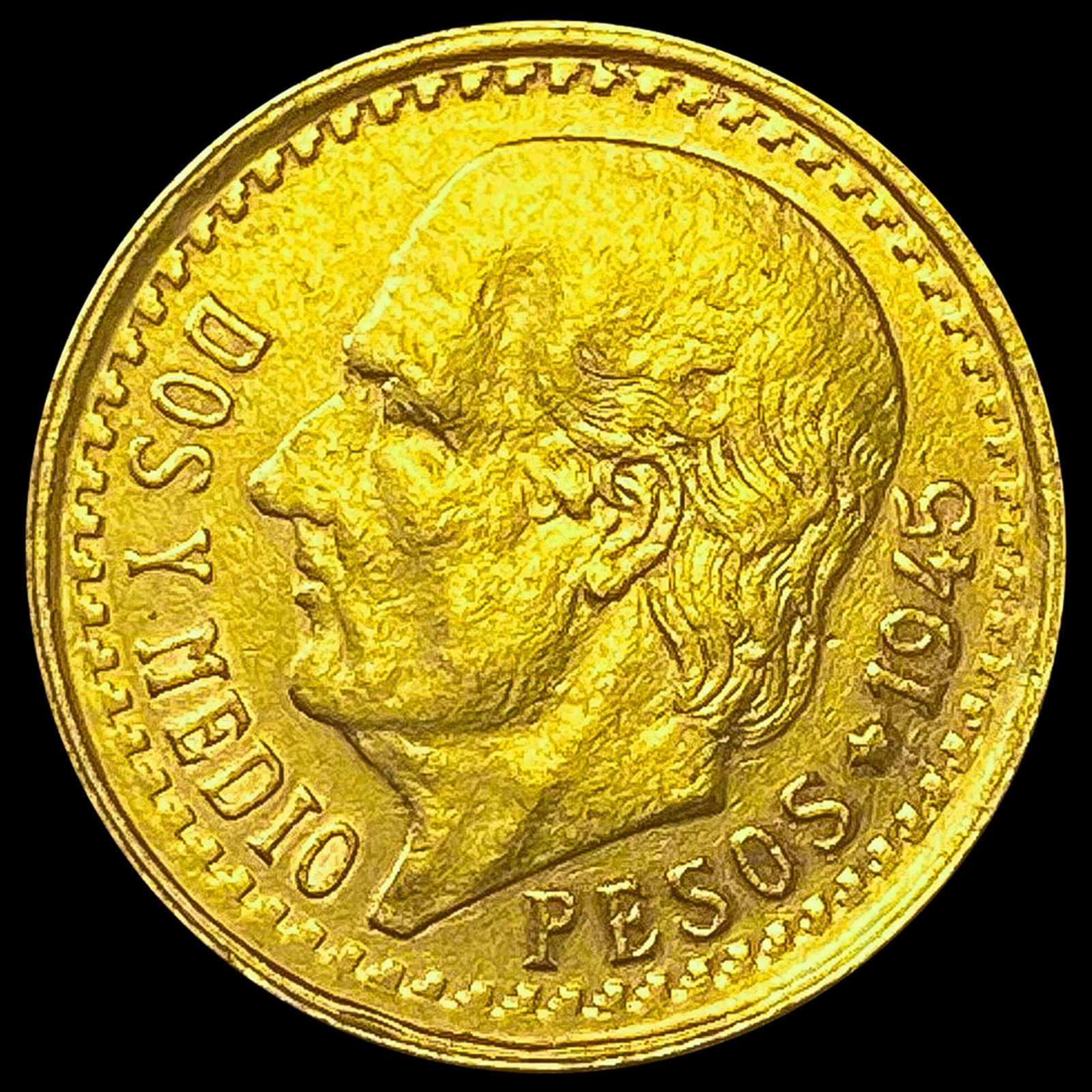 1945 Mexico .0603oz Gold 2 1/2 Pesos CHOICE BU: 1945 Mexico .0603oz Gold 2 1/2 Pesos CHOICE BU